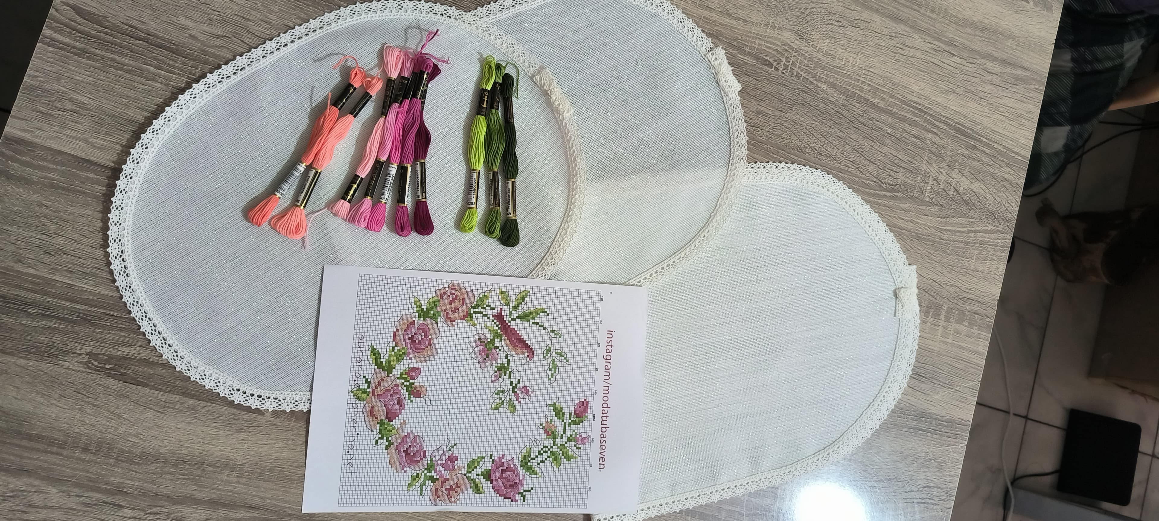 Yatak odası takımı işleme kiti/ gül modeli 
