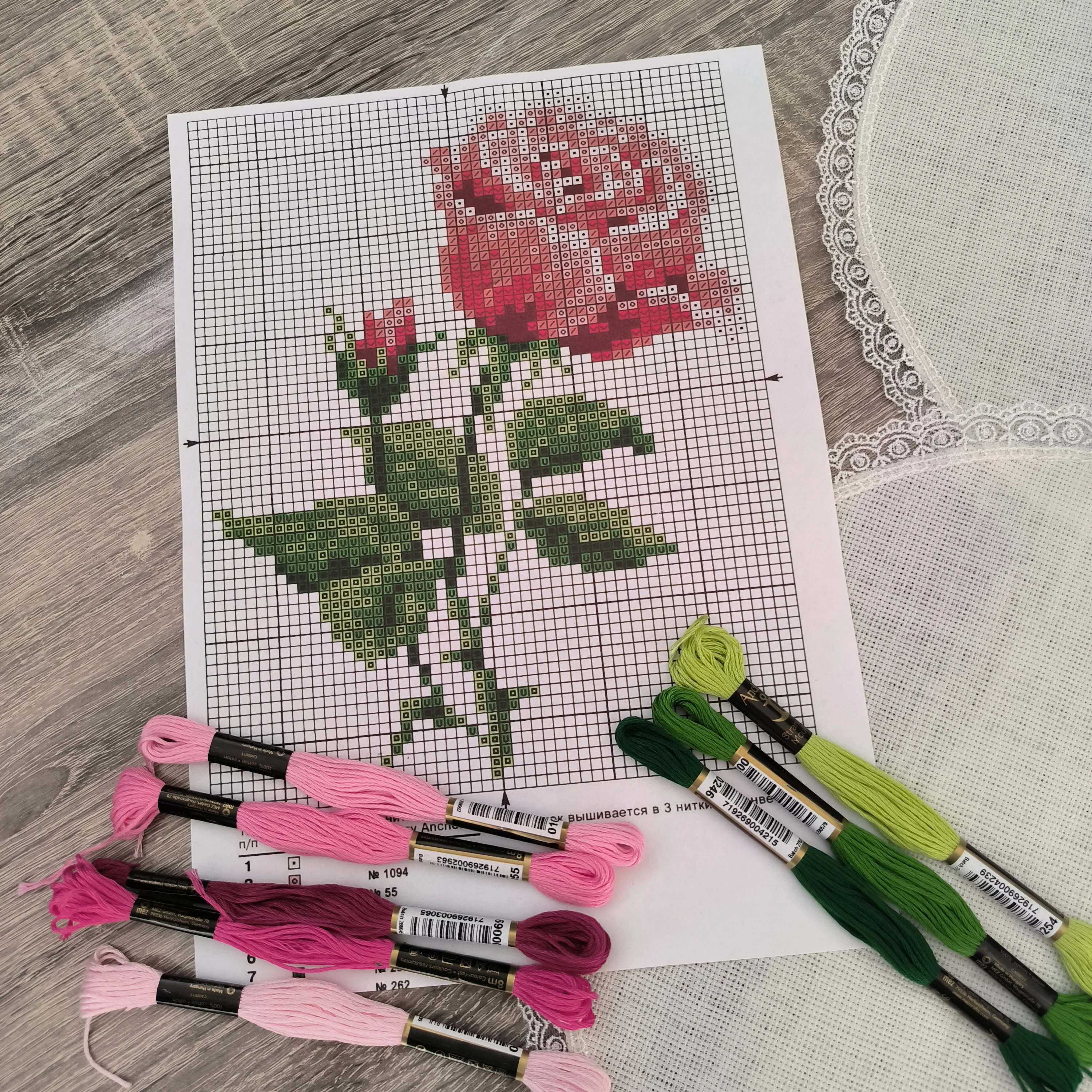 Kanaviçe işleme kiti/ yatak odası takımı 