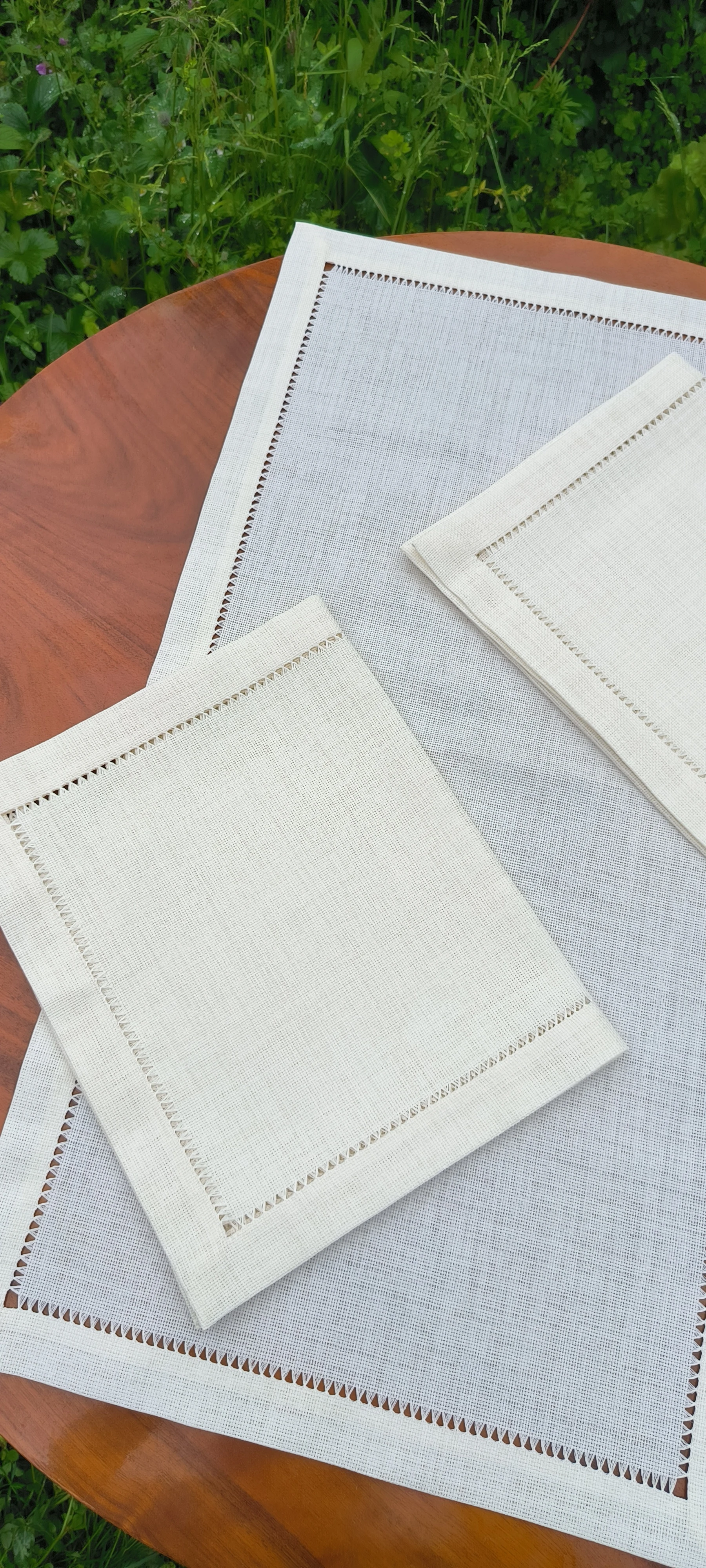 Antikalı salon takımı / Tek sıra antika krem etuval linen