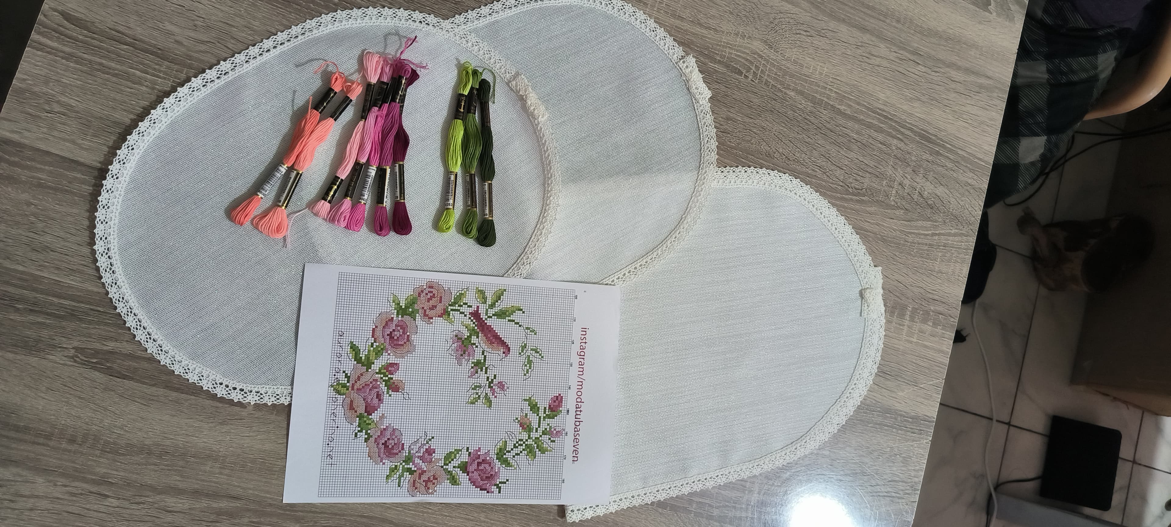 Yatak odası takımı işleme kiti/ gül modeli 