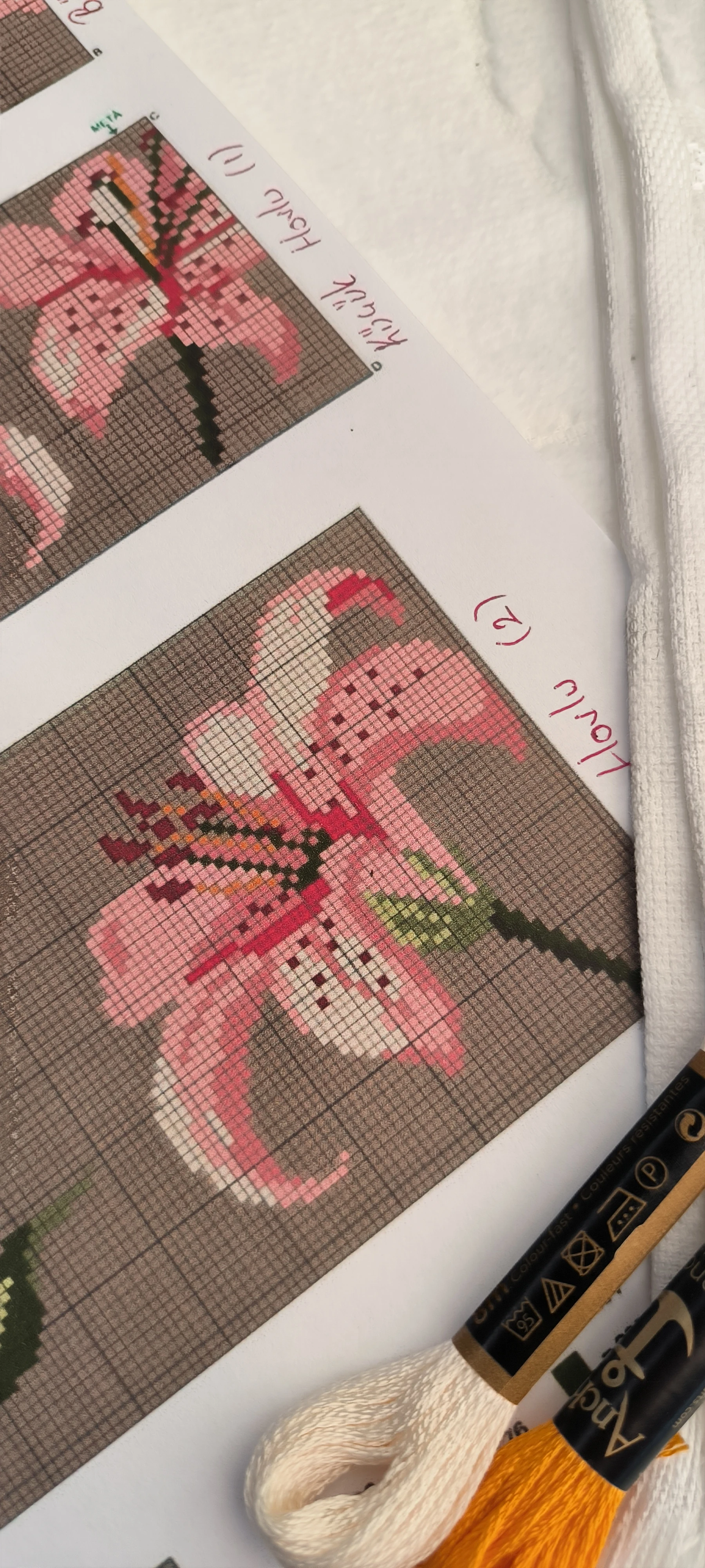 Havlu takımı işleme kiti / Büyük ve Küçük havlu 