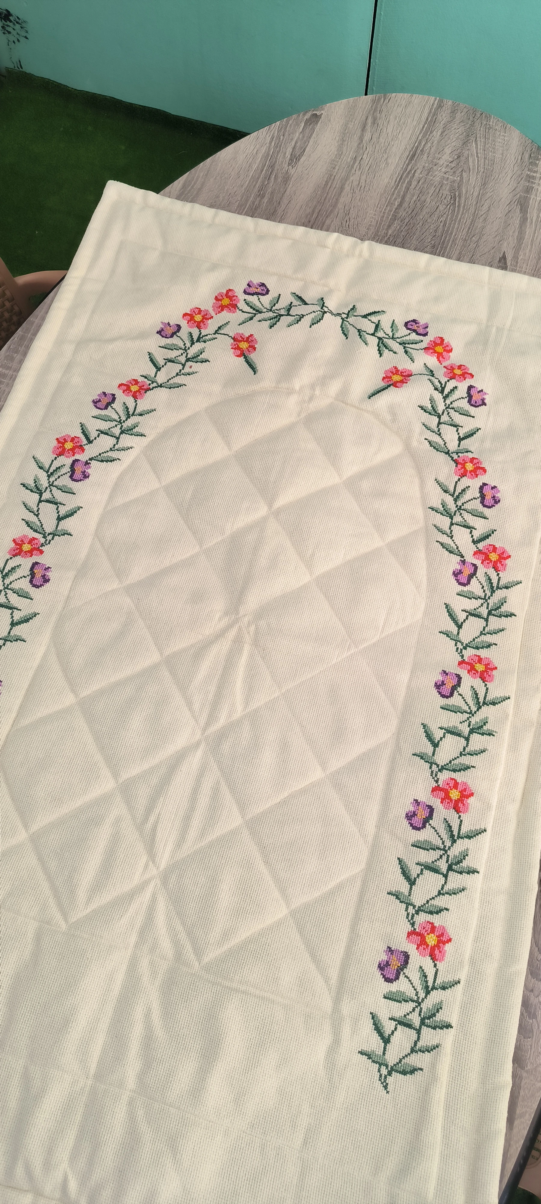 Kanaviçe işleme seccade/ El işlemesi 