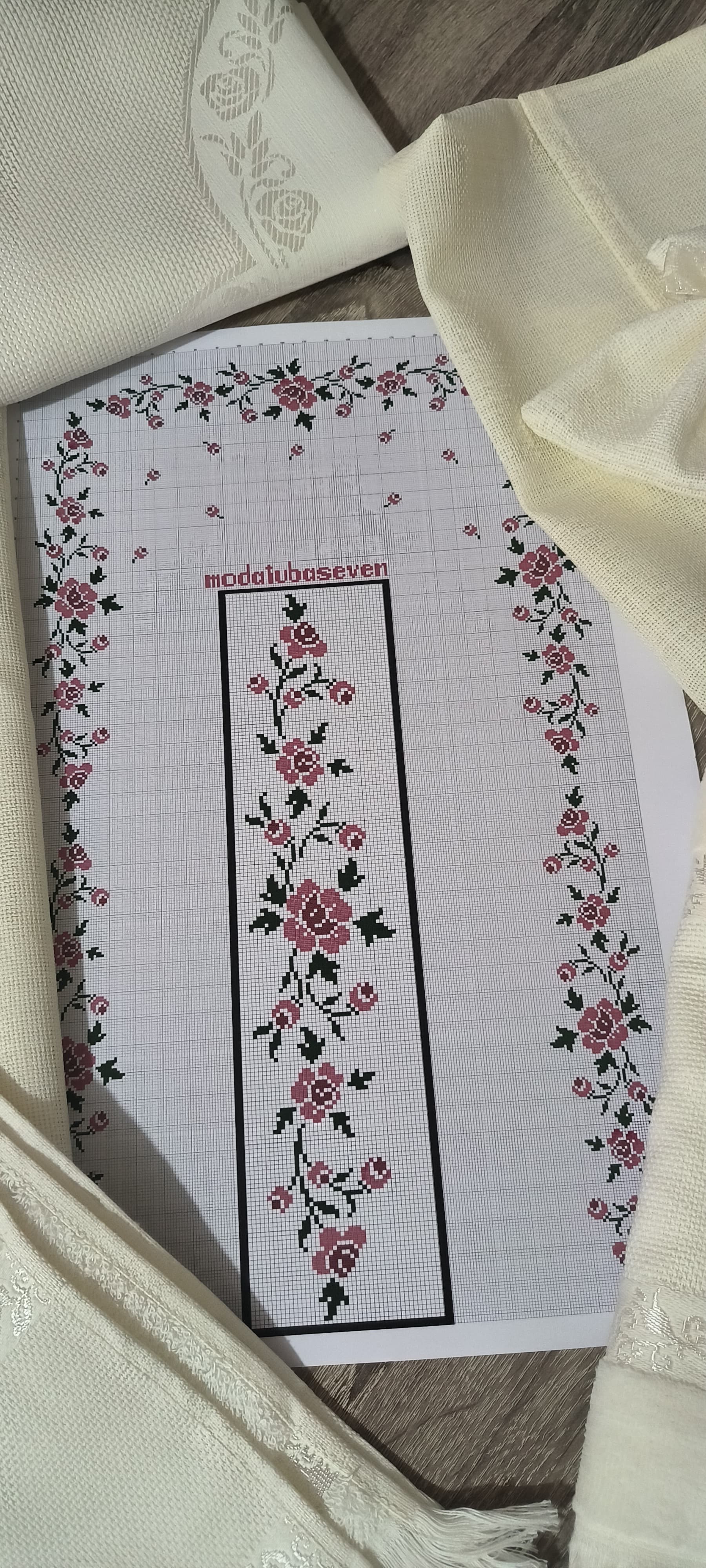 Seccade işleme kiti/ bohça takımı seti / minik çiçekler modeli 