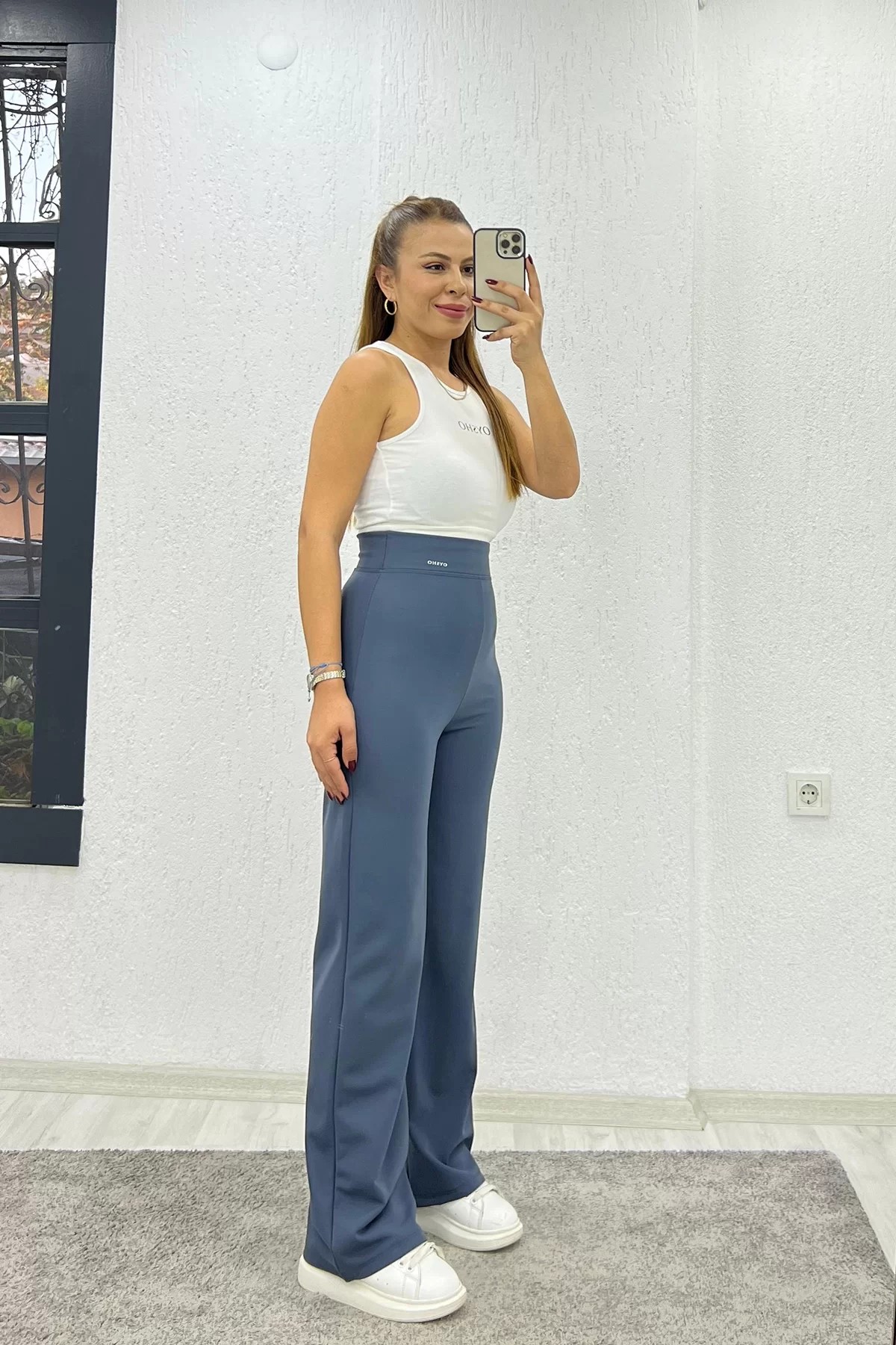 Yumoş Bol Paça Oysho Antrasit Eşofman Altı