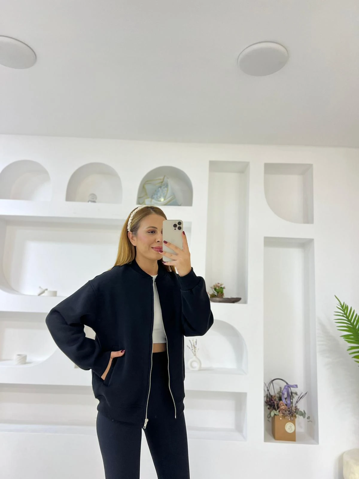 Fermuarlı Kolej Ceket