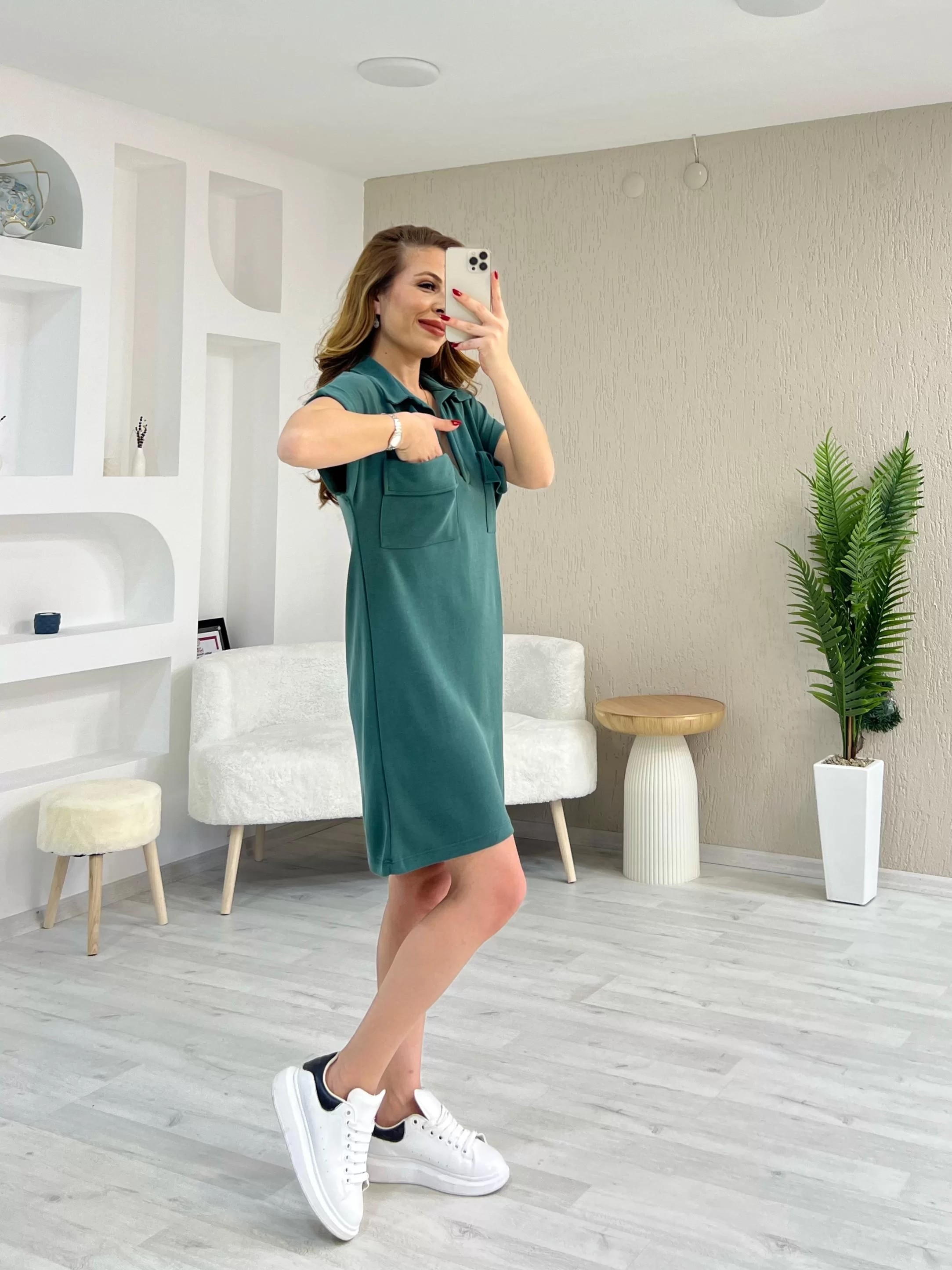 Oysho Cepli Pike Elbise Yeşil