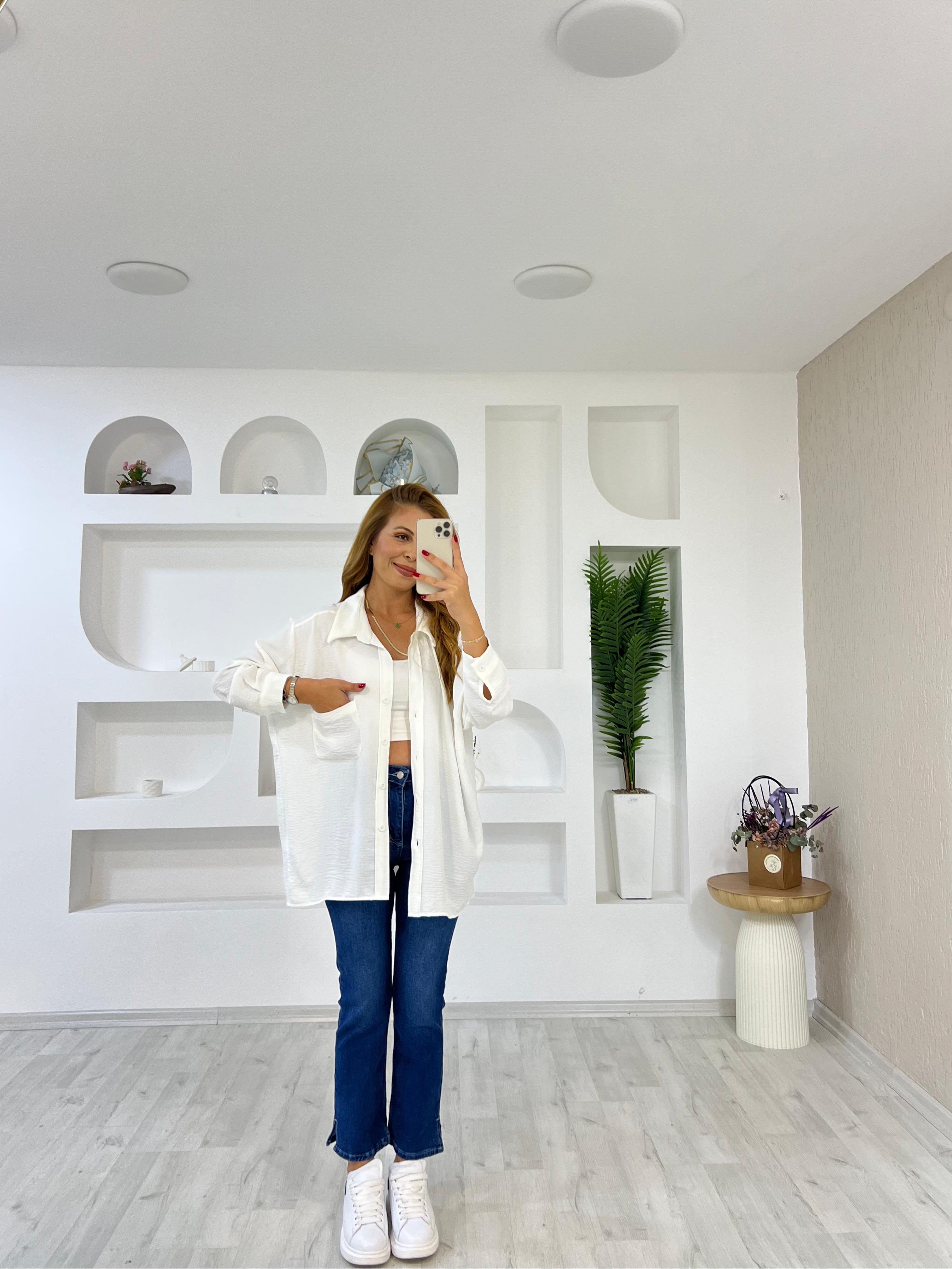 Ayrobin Gömlek  - Beyaz