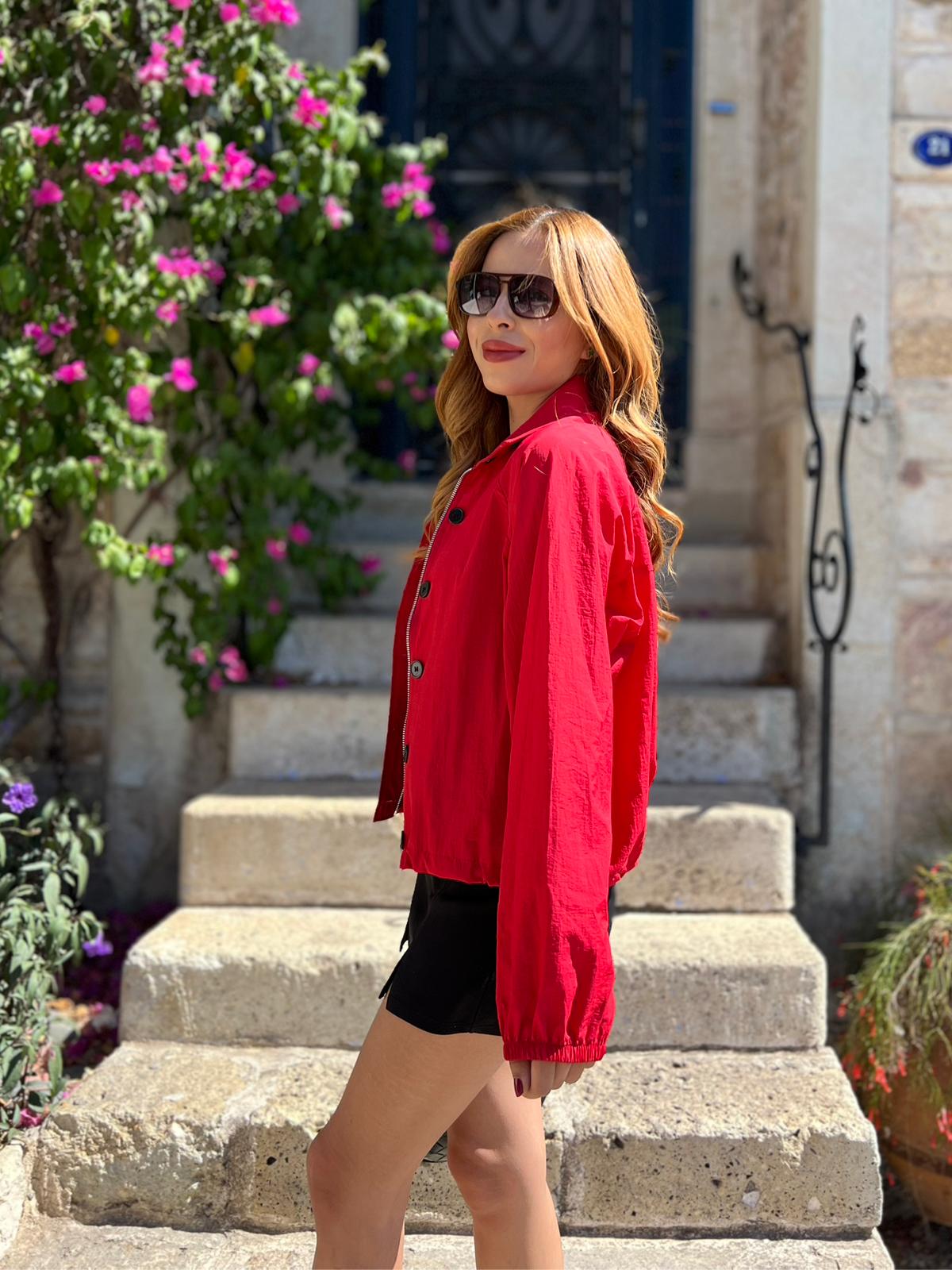 Massimo Dutti Bomber Fermuarlı Düğme Detay Ceket