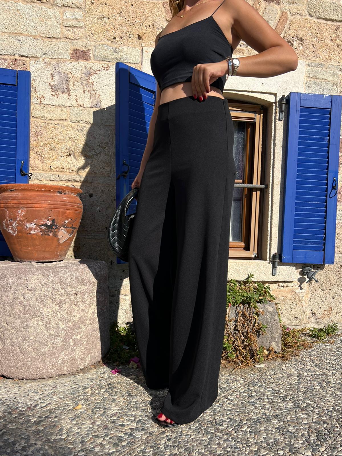 ZR Fermuarlı Krep Pantolon