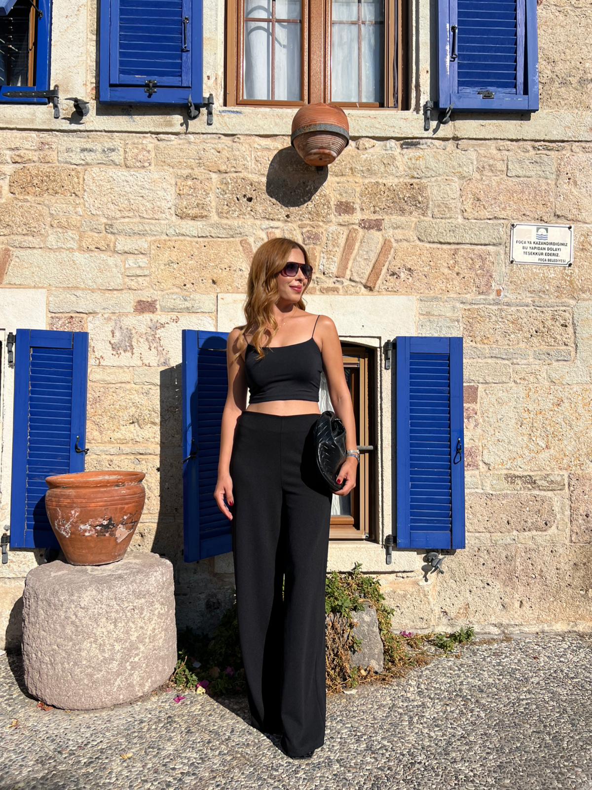 ZR Fermuarlı Krep Pantolon