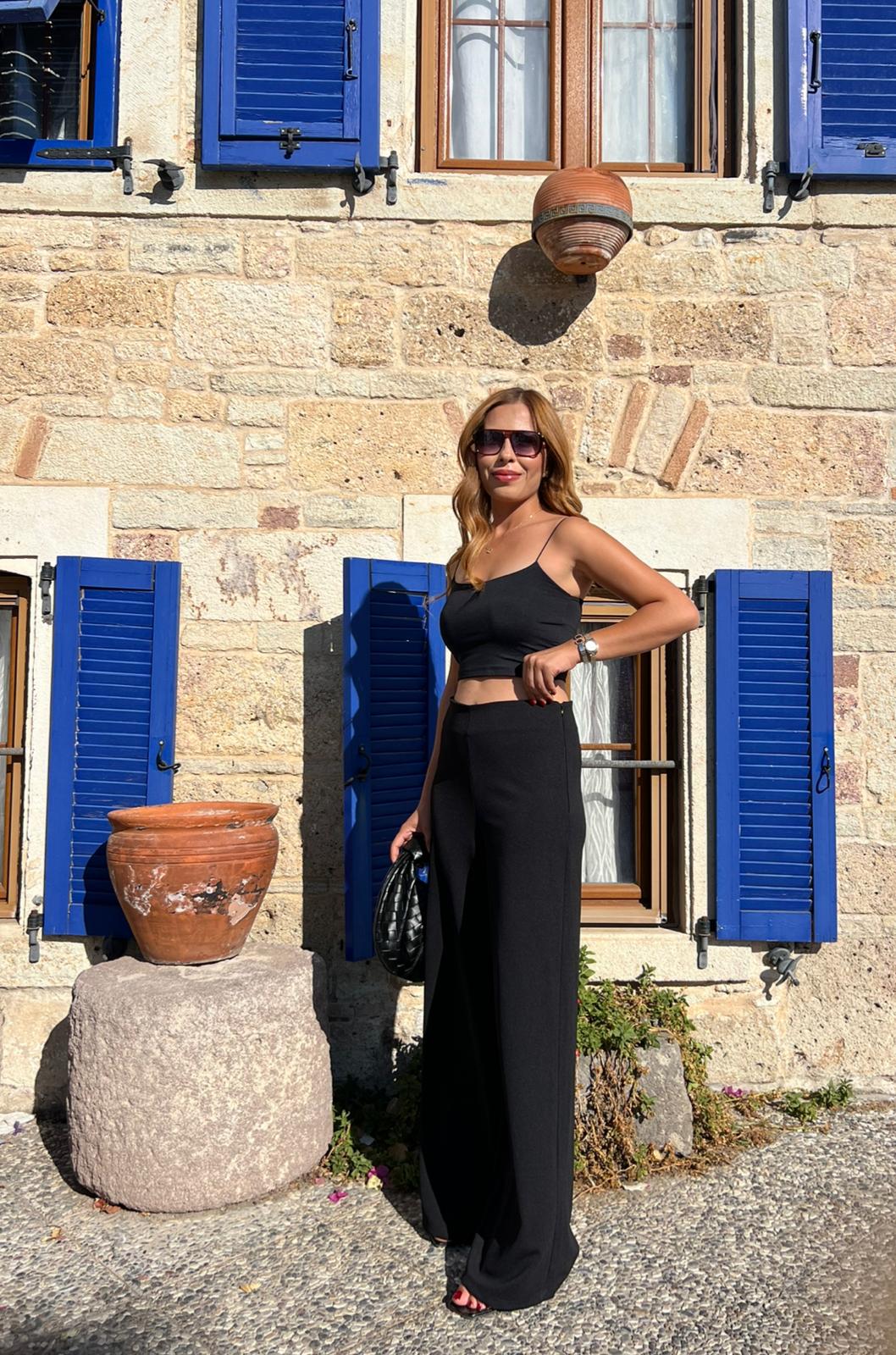 ZR Fermuarlı Krep Pantolon