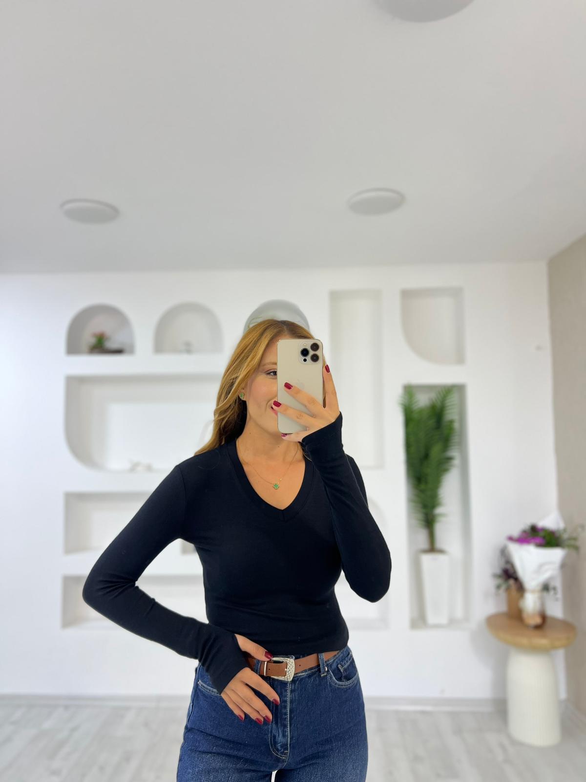 ( Ön Sipariş) Oysho Uzun Kol Bluz