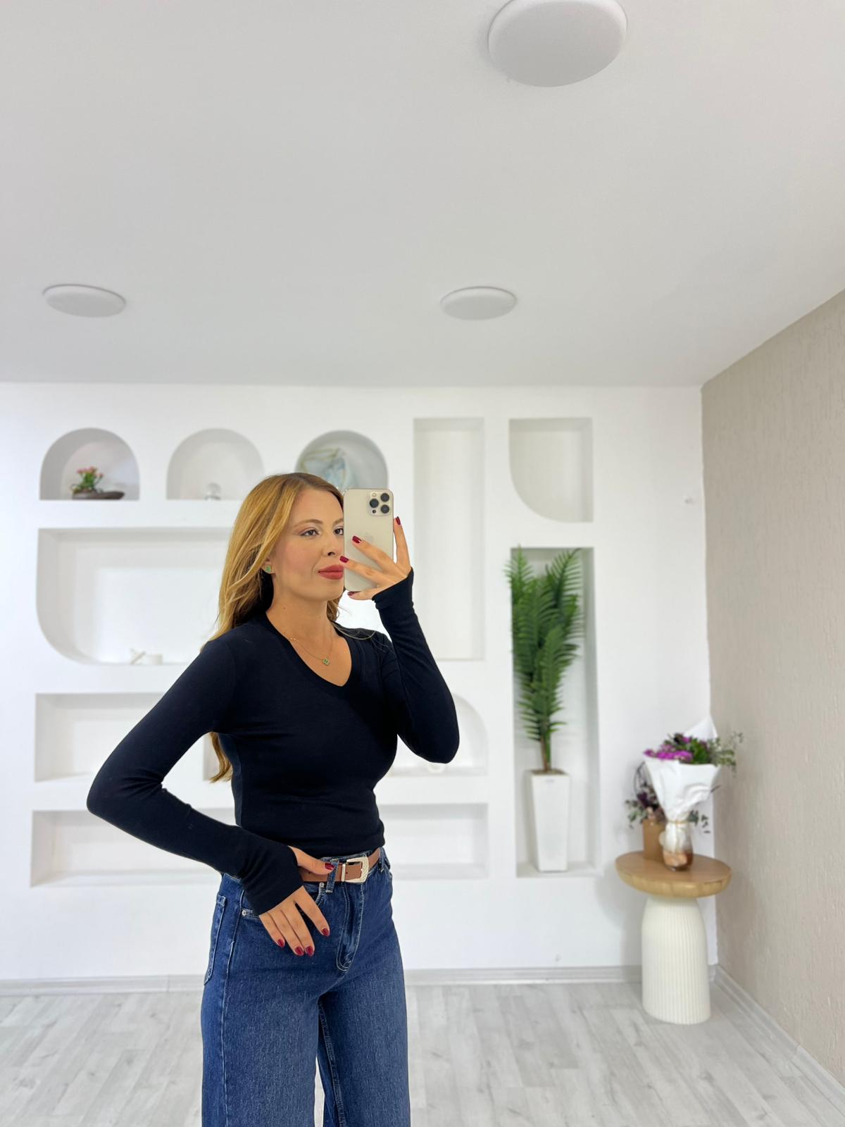 ( Ön Sipariş) Oysho Uzun Kol Bluz