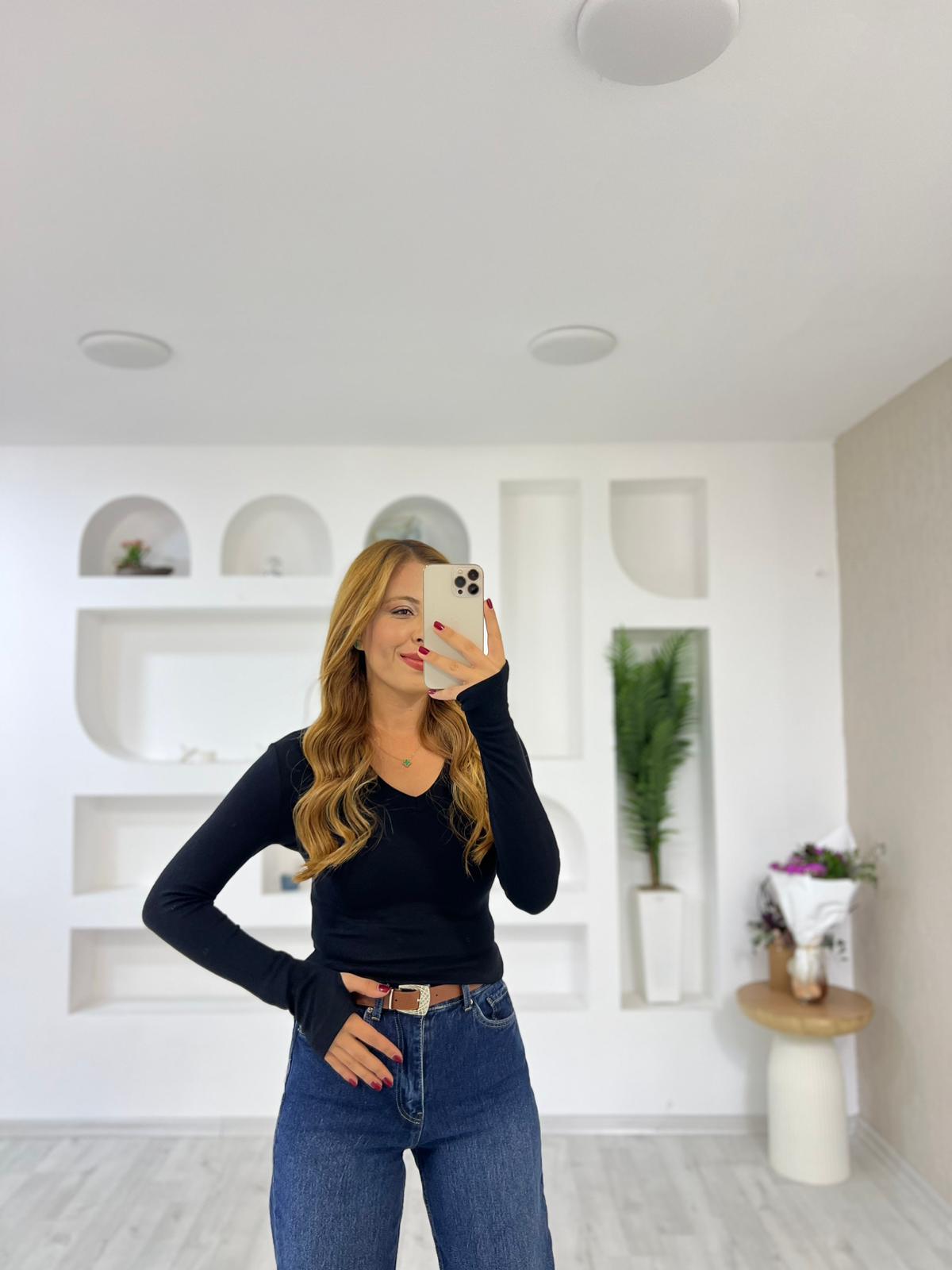 ( Ön Sipariş) Oysho Uzun Kol Bluz