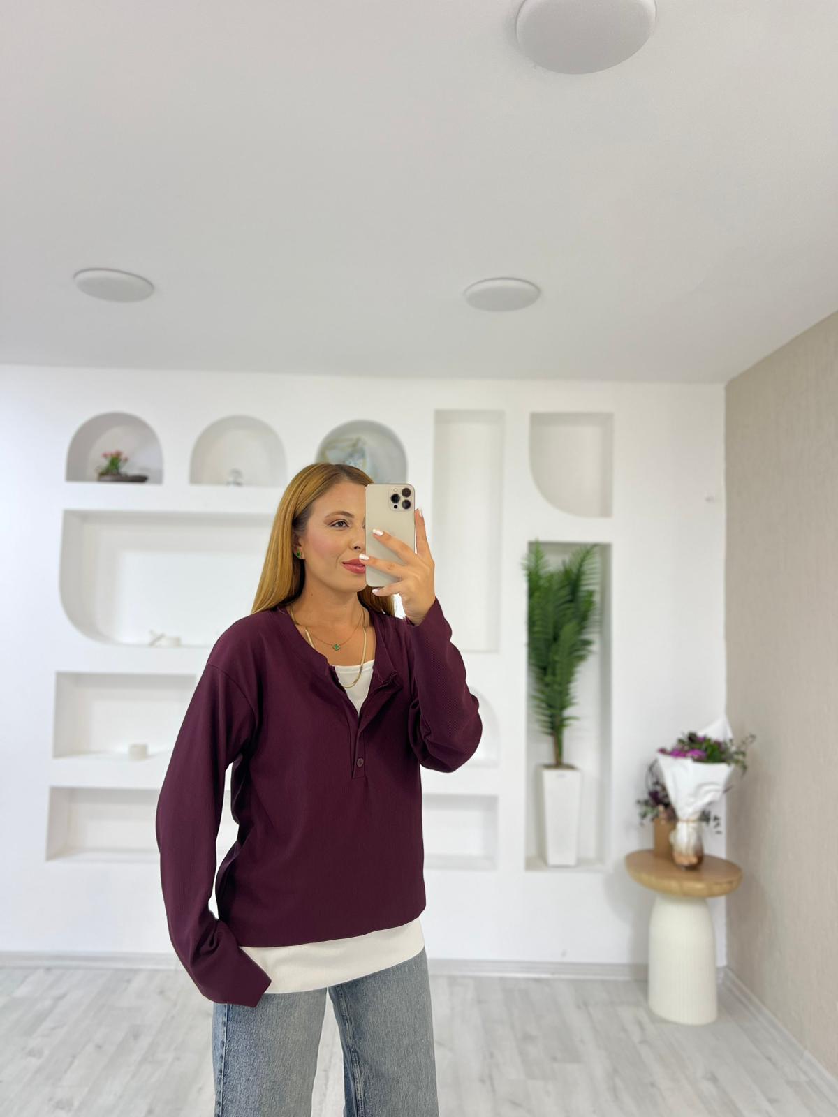 Atletli Düğmeli 2'li Bady