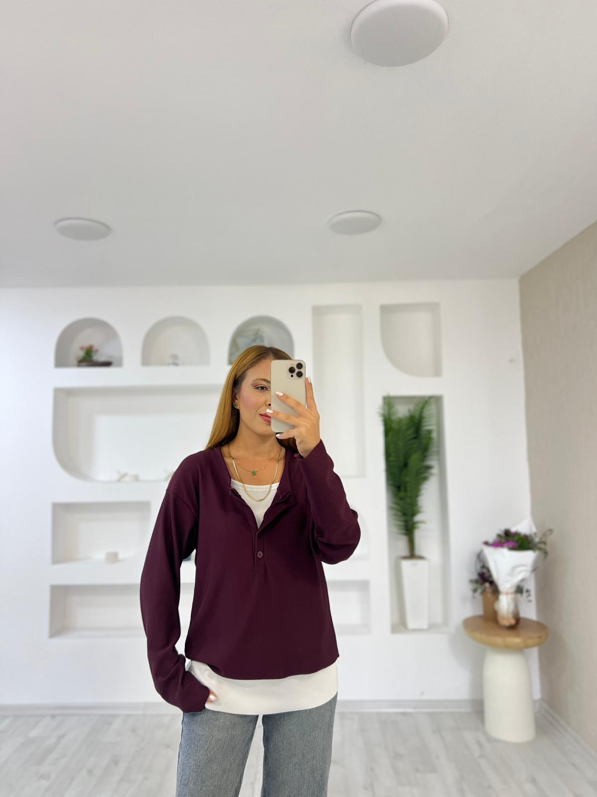 Atletli Düğmeli 2'li Bady