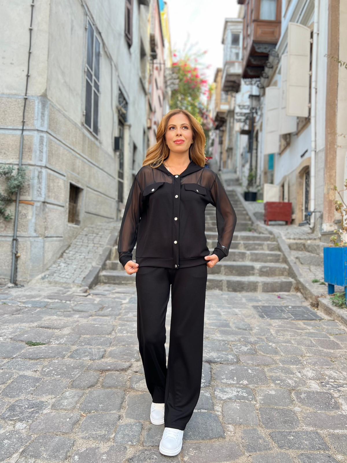 Modal Tül Detaylı Takım