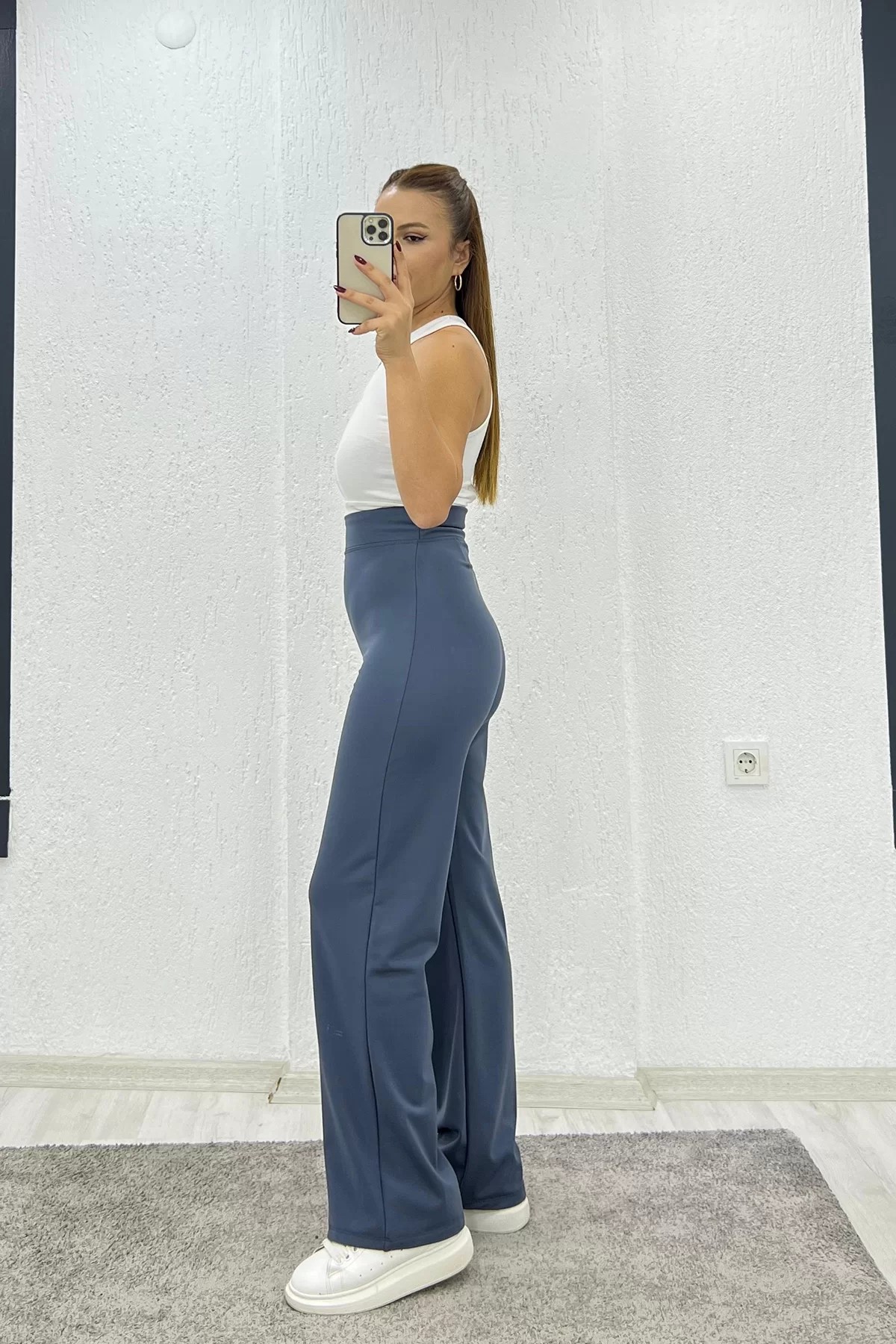 Yumoş Bol Paça Oysho Antrasit Eşofman Altı