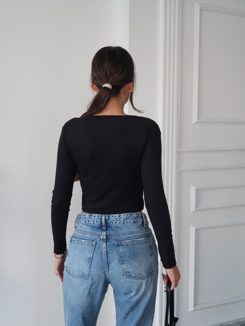 Kaşkorse Ön Çıtçıtlı Uzun Kol Bady