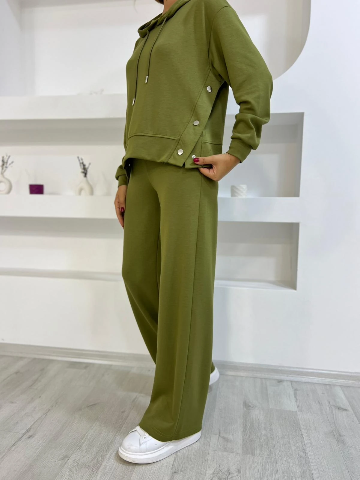 Modal Kumaş Çıtçıtlı Takım 