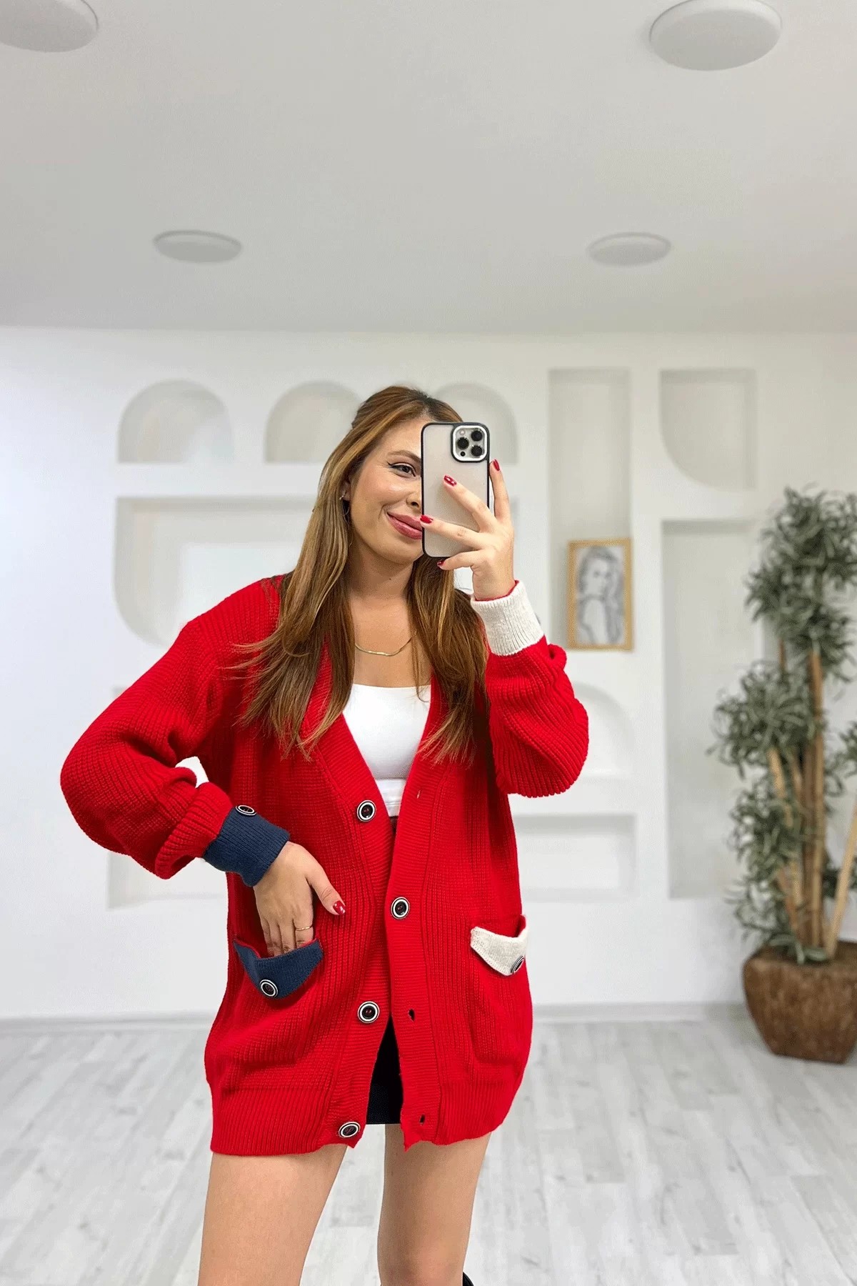 Kırmızı Garantili Hırka