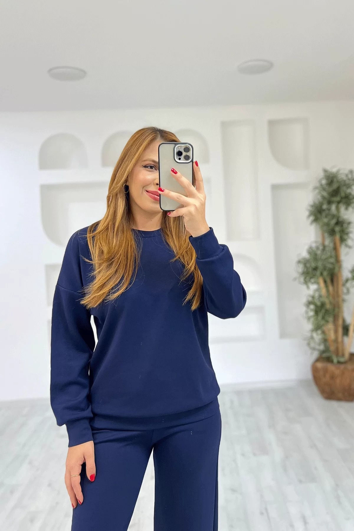 Model Kumaş Lacivert İkili Takım
