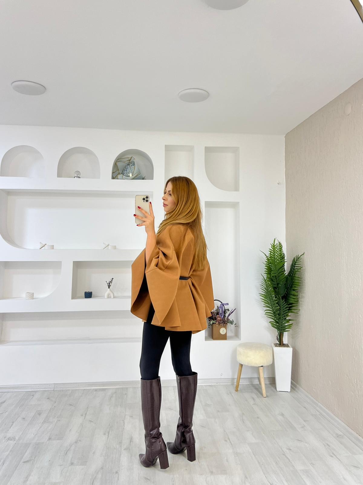 Kendinden Kemerli Panço Ceket