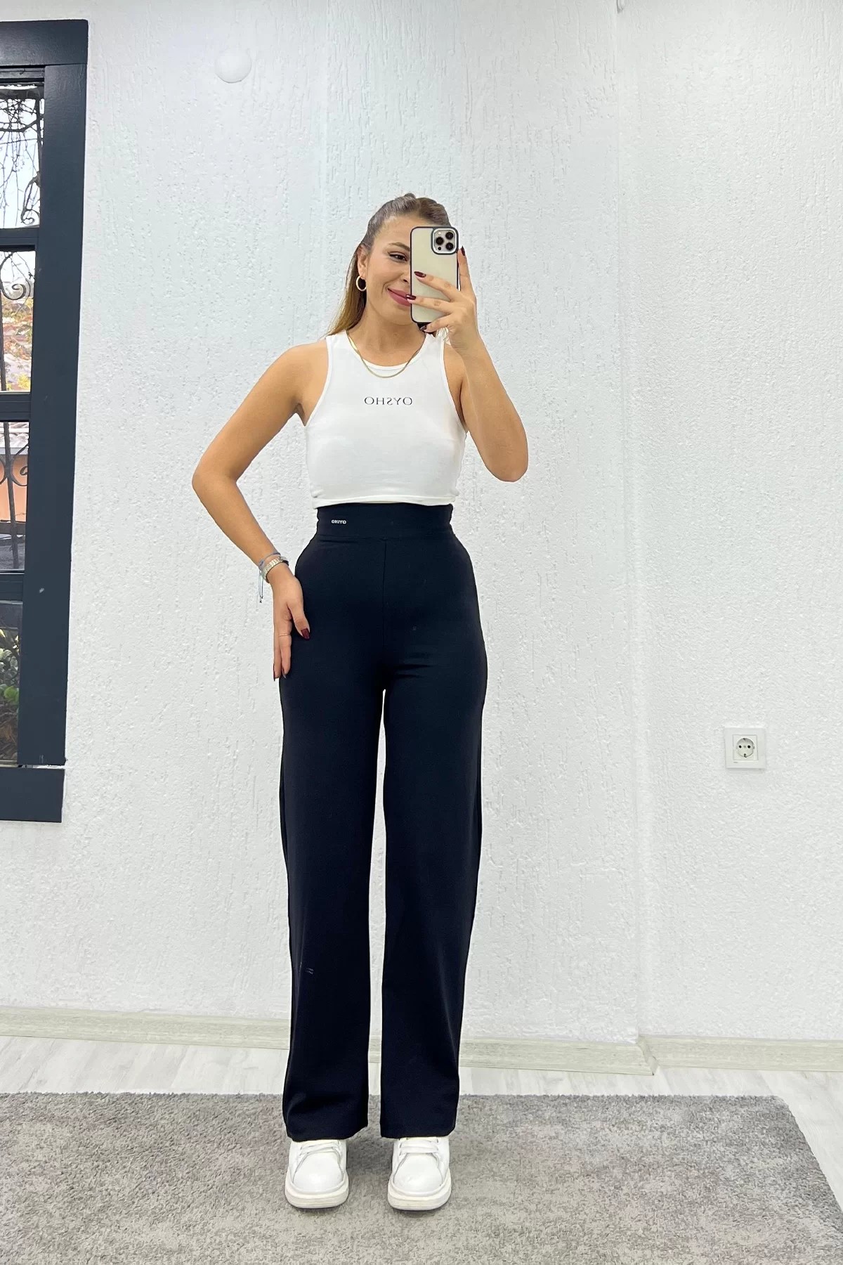 Yumoş Bol Paça Oysho Siyah Eşofman Altı