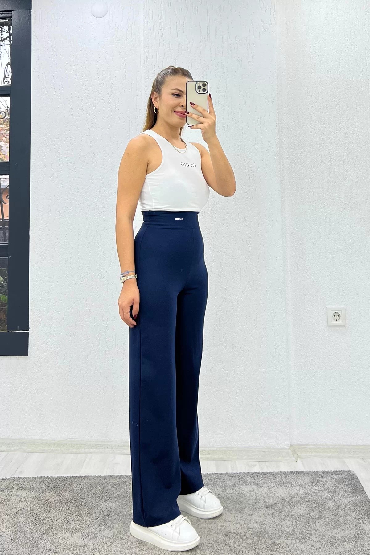 Yumoş Bol Paça Oysho Lacivert Eşofman Altı