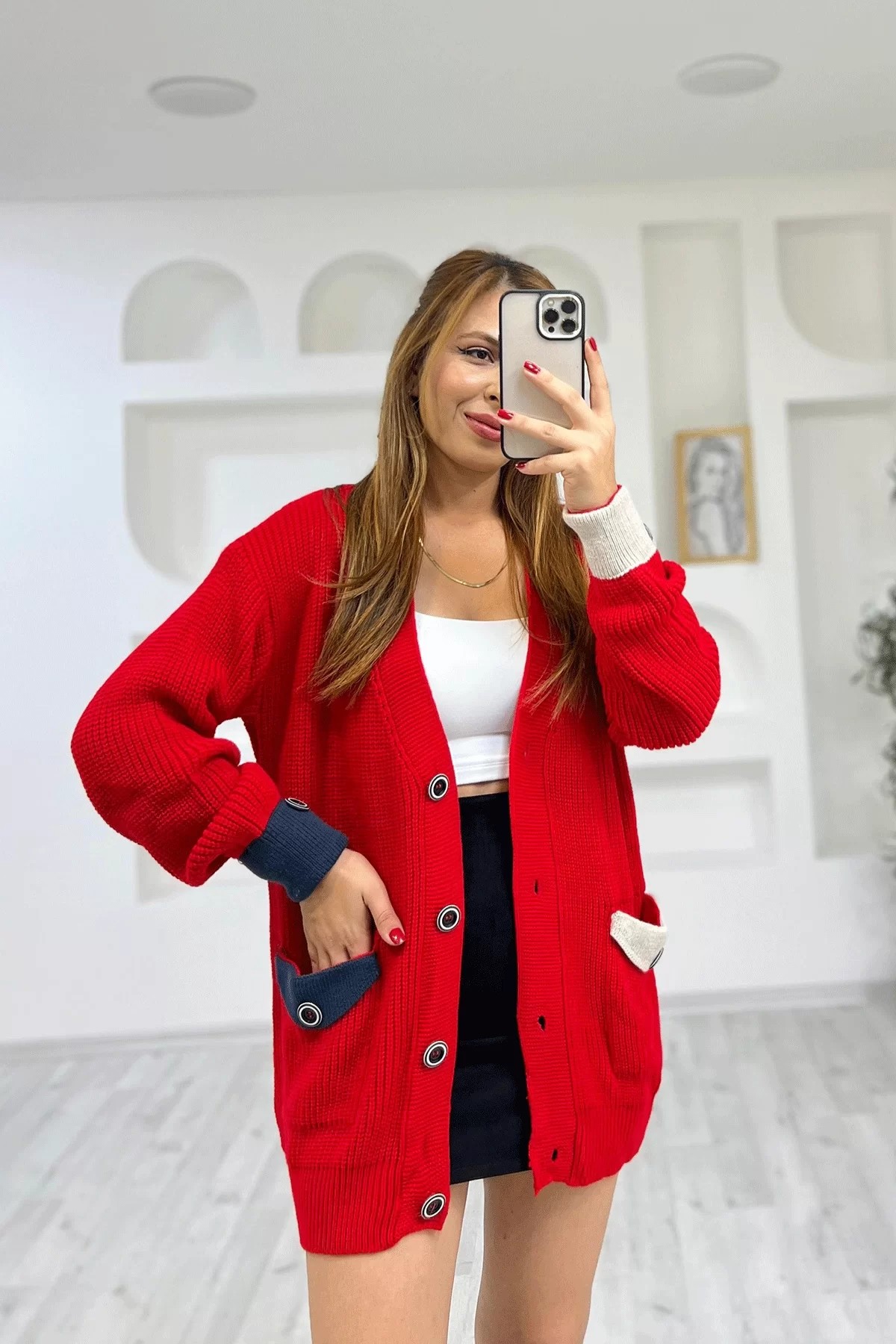 Kırmızı Garantili Hırka