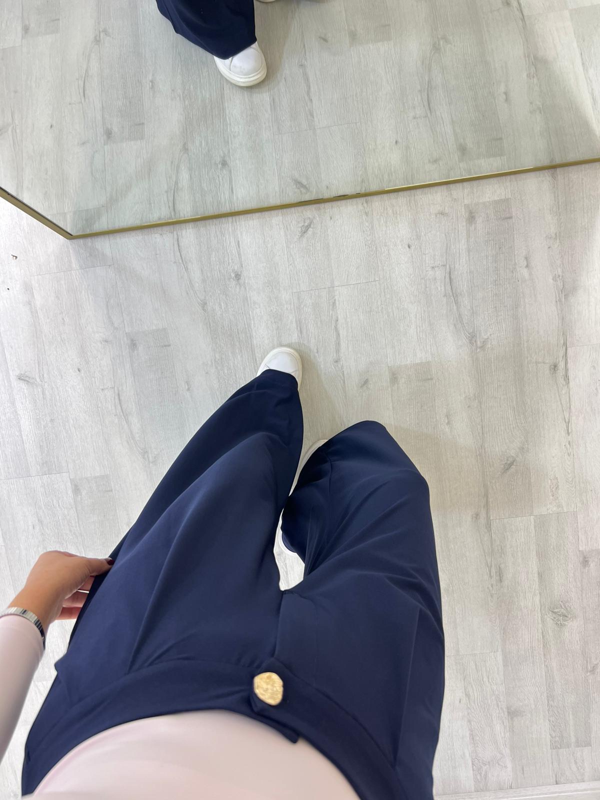 Modal Paça Kaplamalı Pantolon