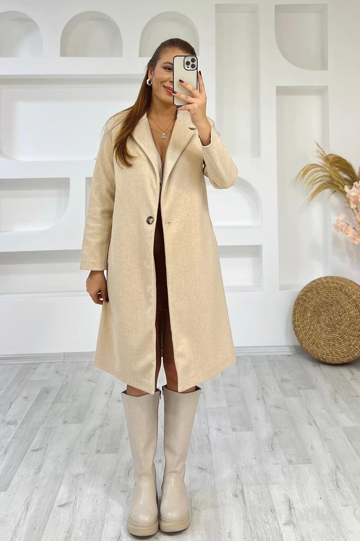 Zara Kaşe Ekru Kaban