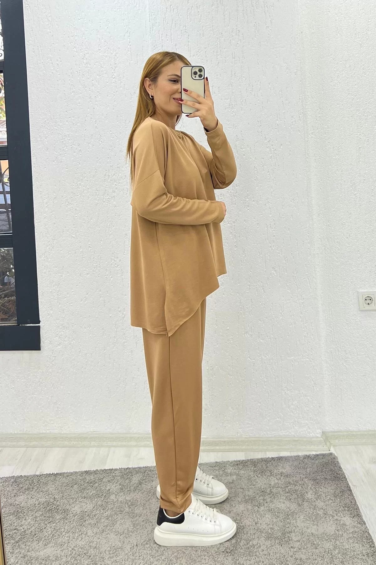Viskon Armalı Takım Camel