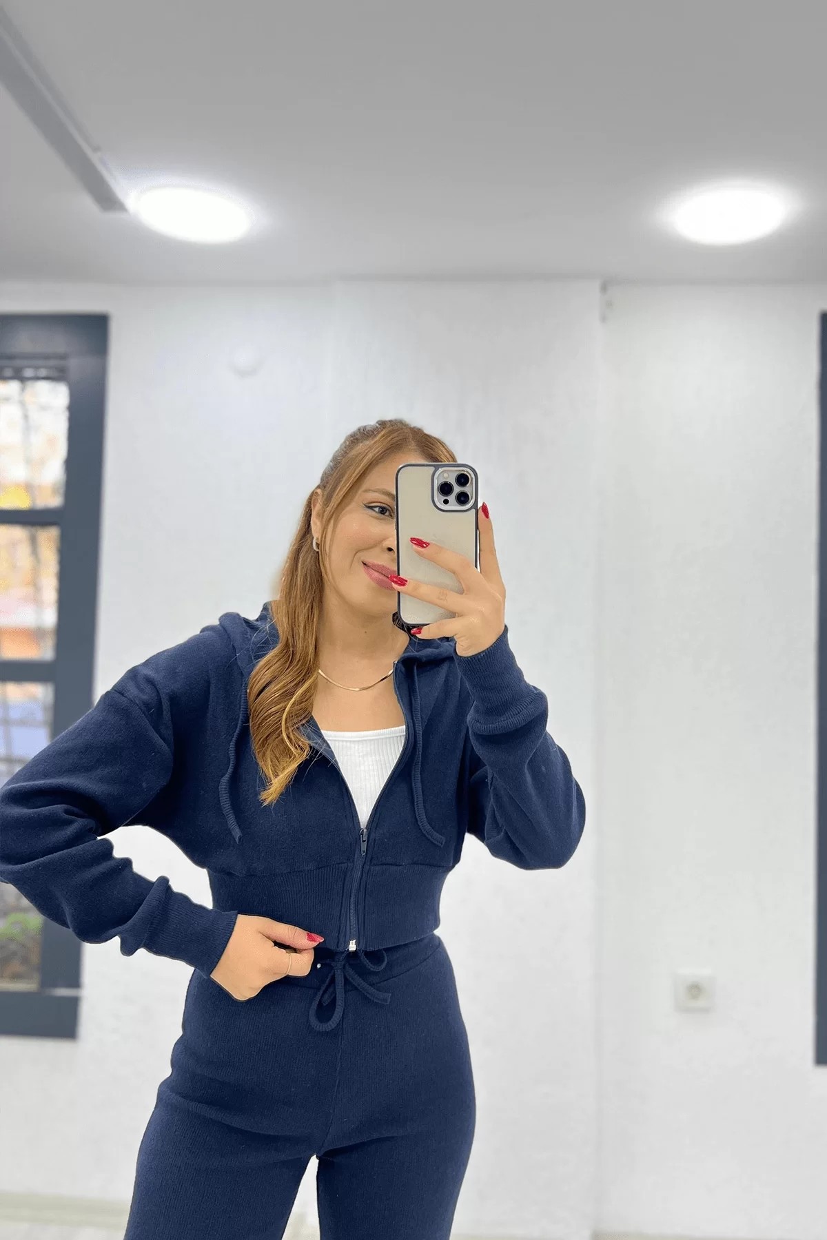 Kaşkorse Kumaş Ceket Pantolon İkili Takım Lacivert