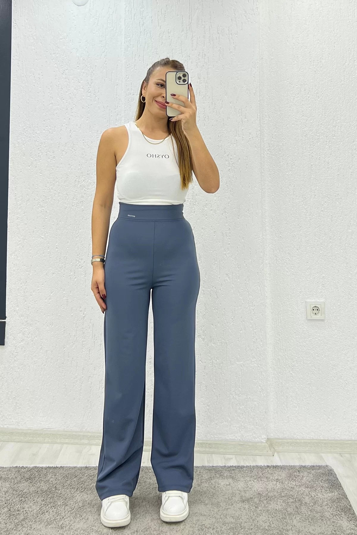 Yumoş Bol Paça Oysho Antrasit Eşofman Altı