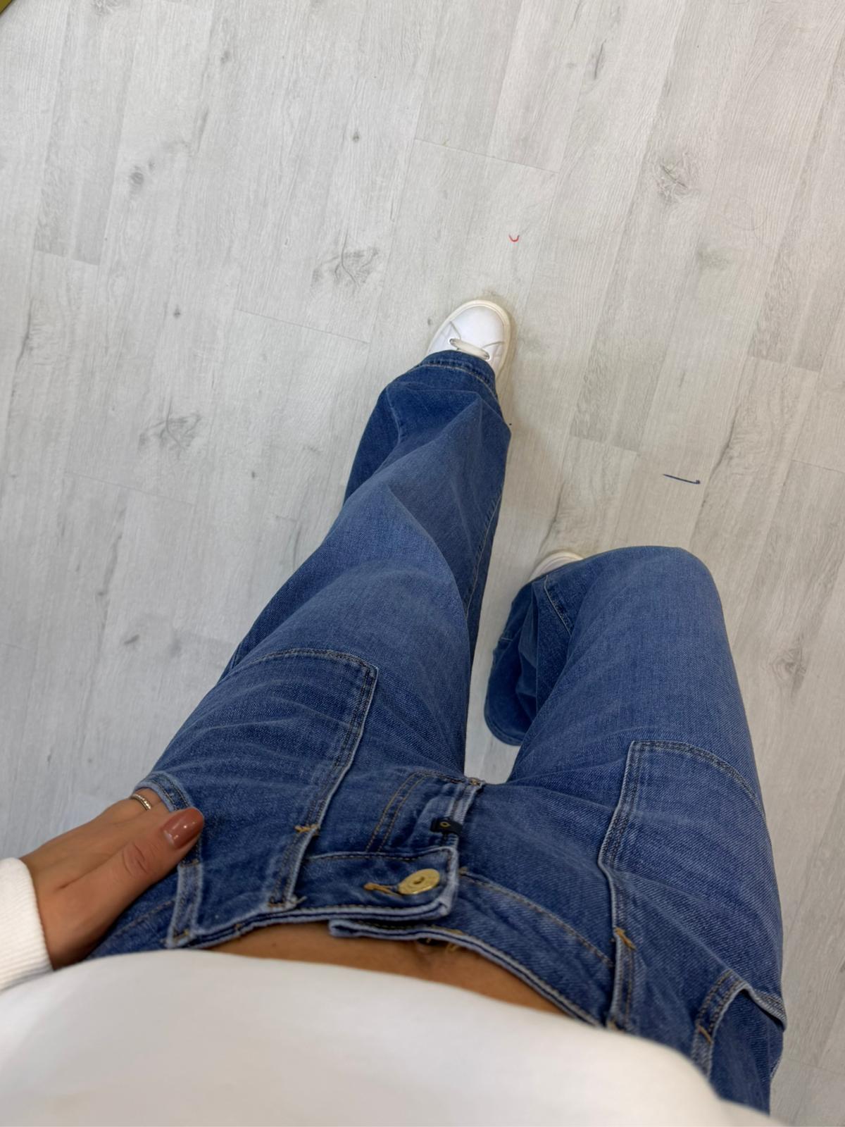 Lulu Bol Paça Cepli Pantolon