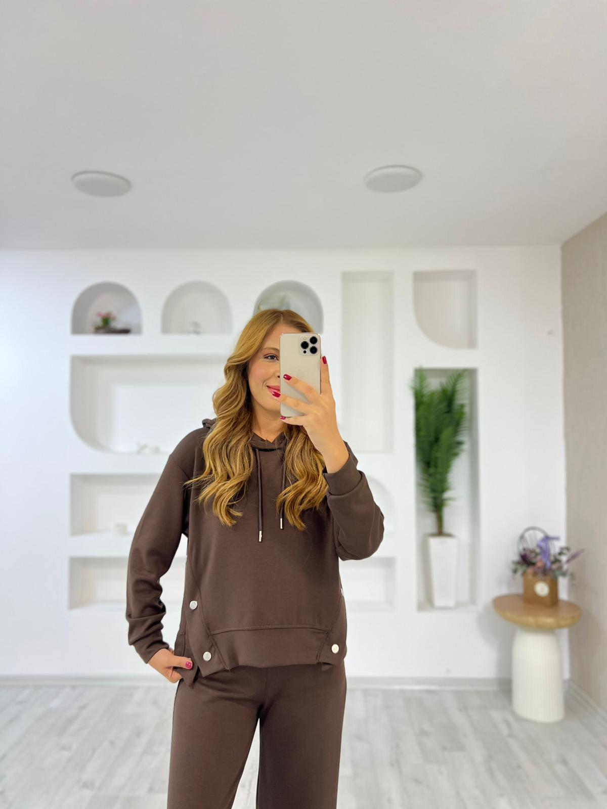 Modal Kumaş Çıtçıtlı Takım 