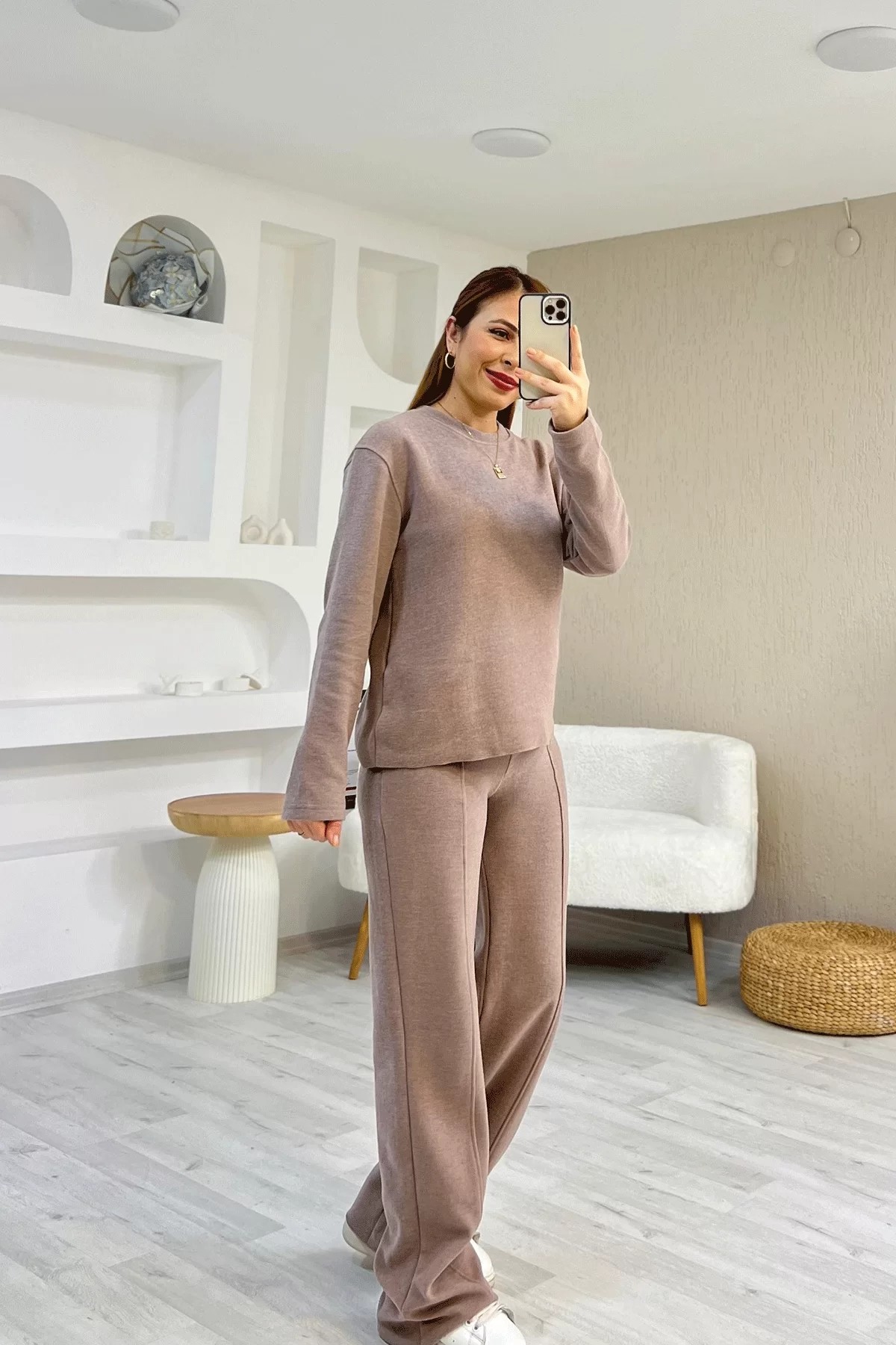 Selanik Çımalı Kahverengi Takım