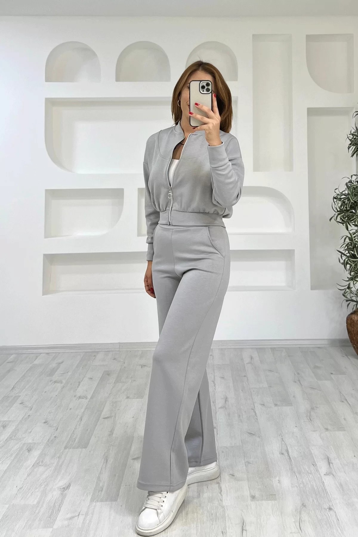 Ceket Pantolon Gri Takım