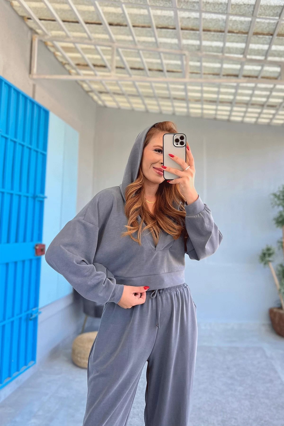 Oysho Crop Füme Takım