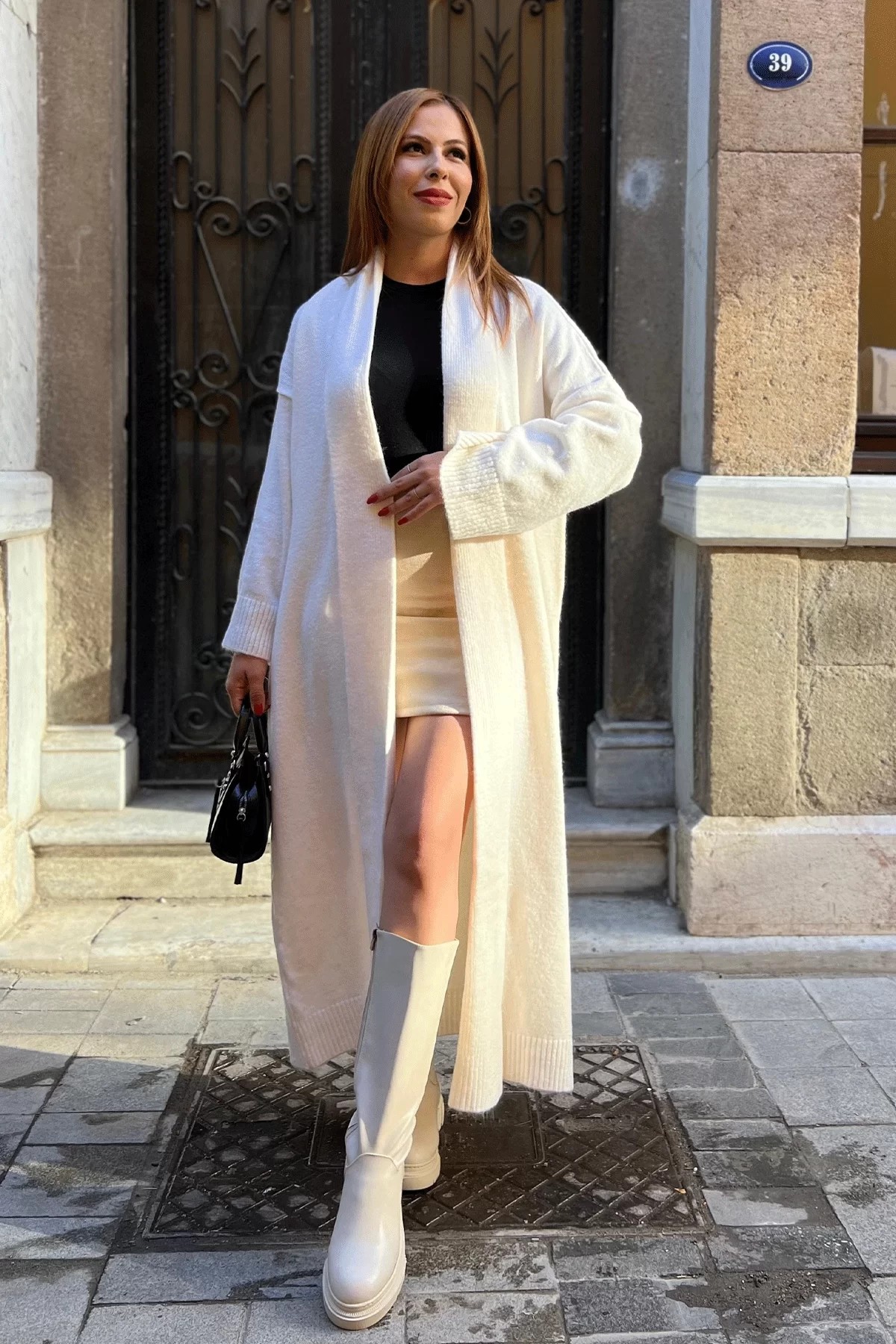 Yün Hırka Beyaz