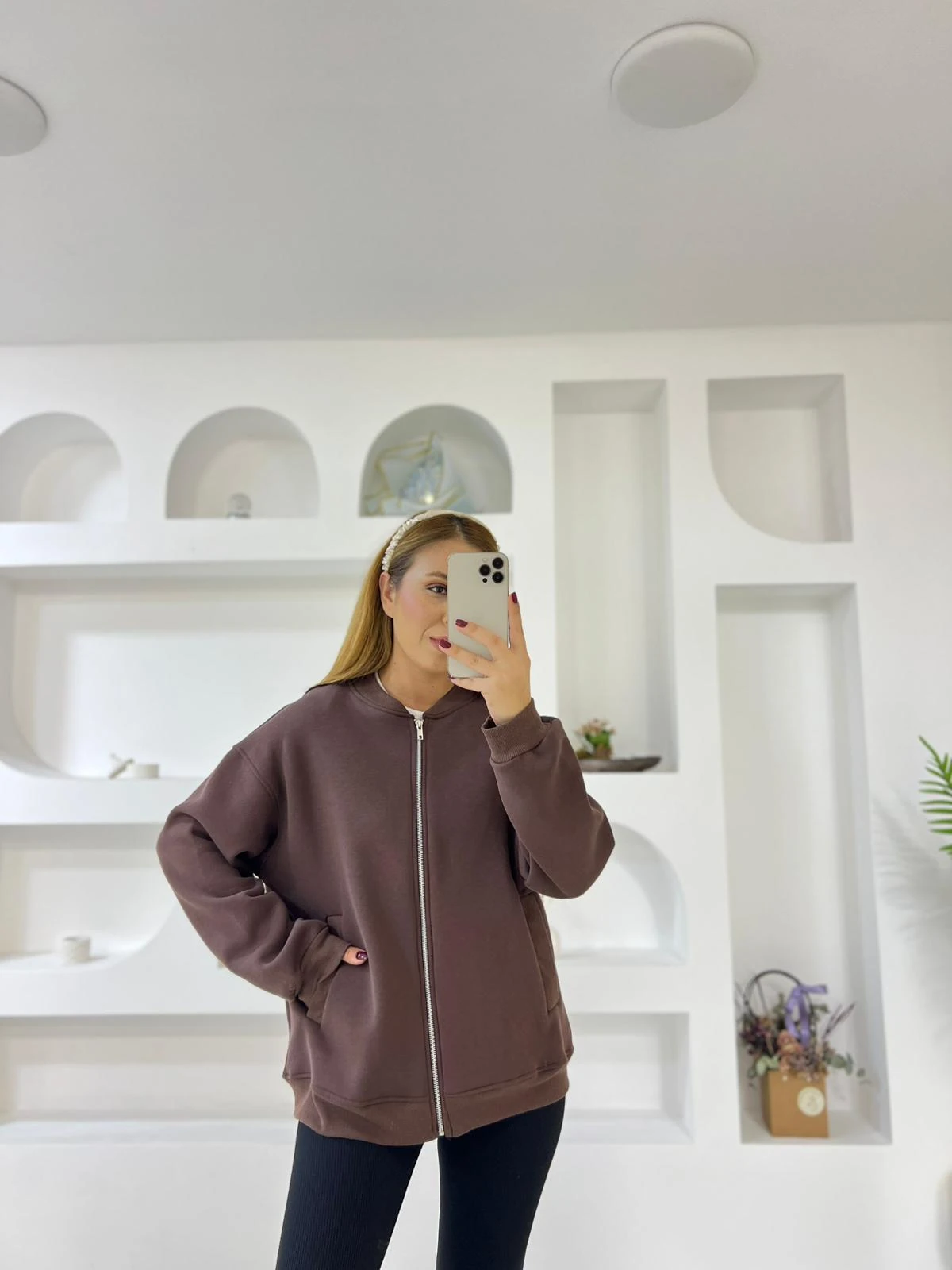 Fermuarlı Kolej Ceket