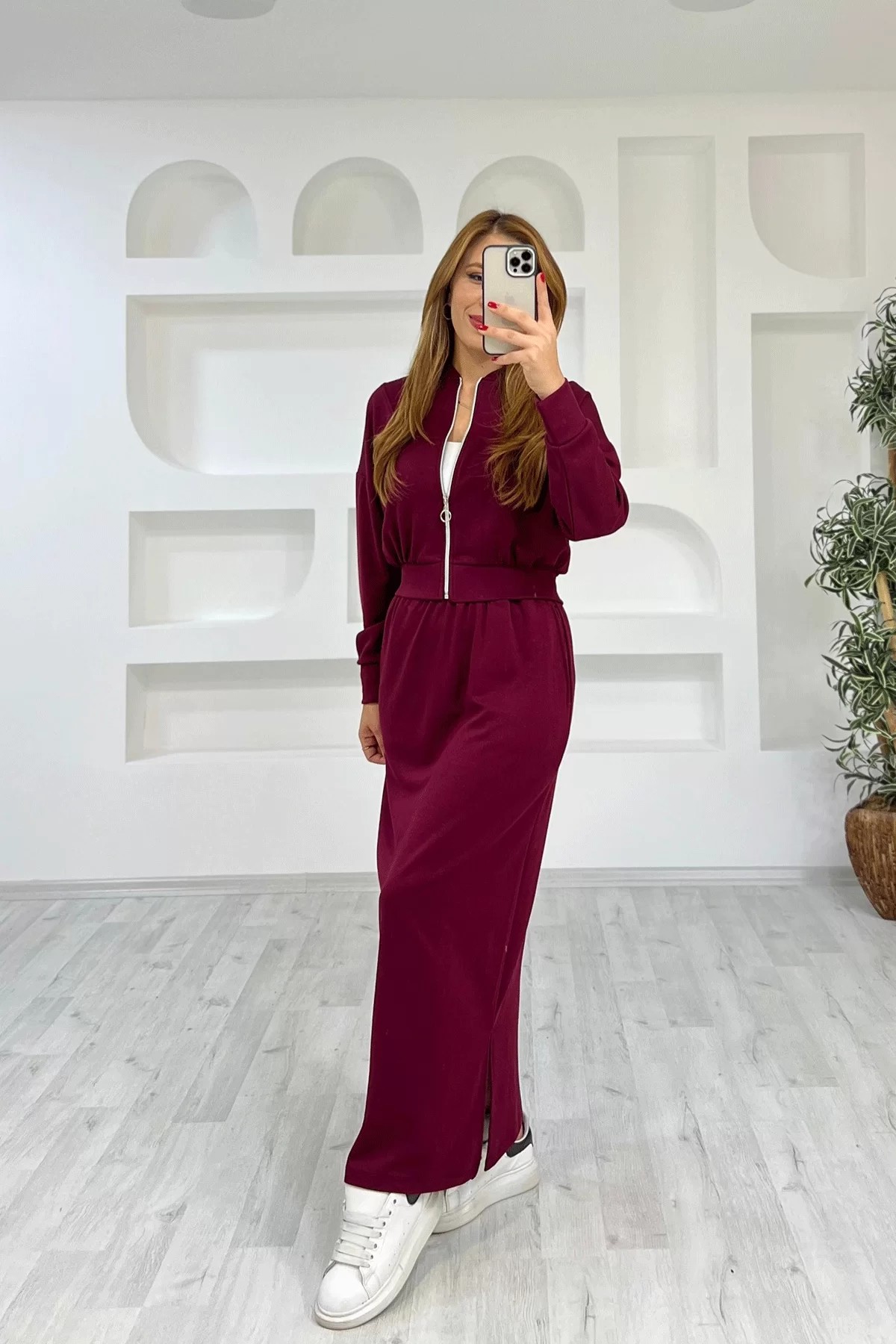 Etekli Bordo Takım