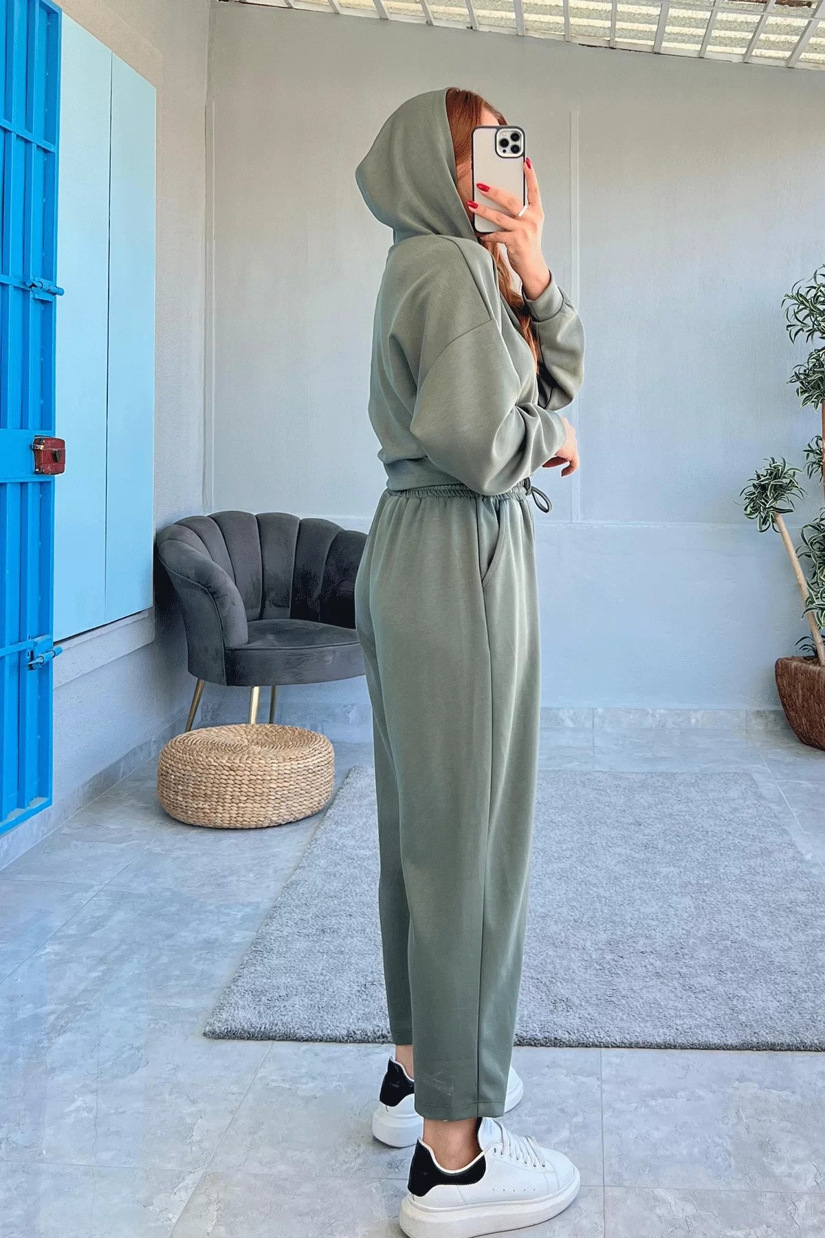 Oysho Crop Yeşil Takım