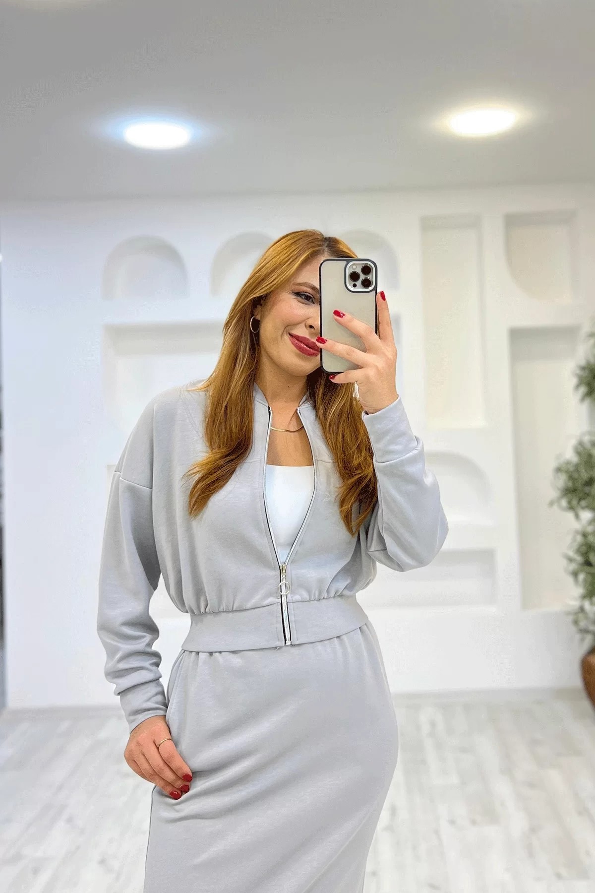 Etekli Gri Takım