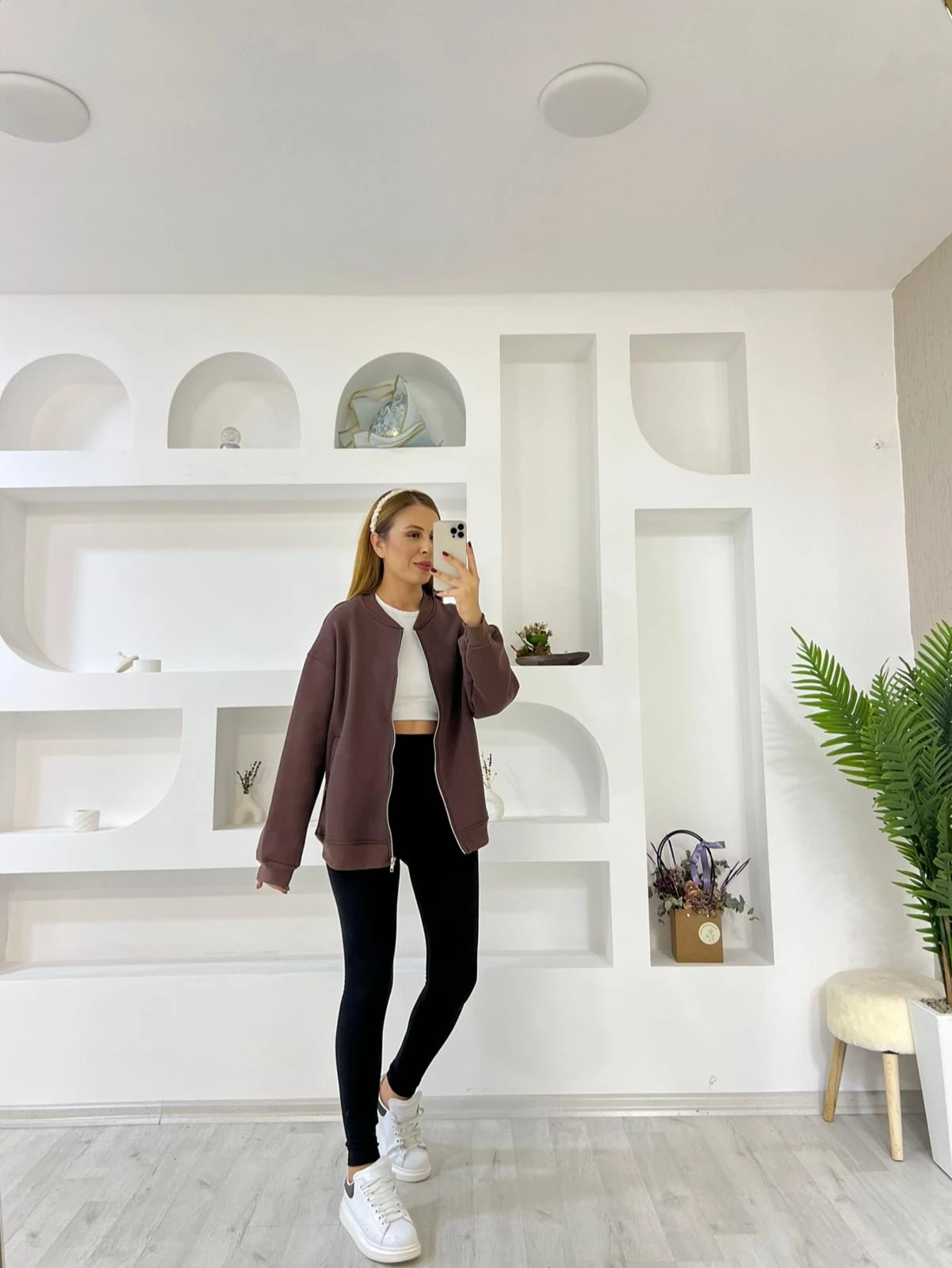 Fermuarlı Kolej Ceket