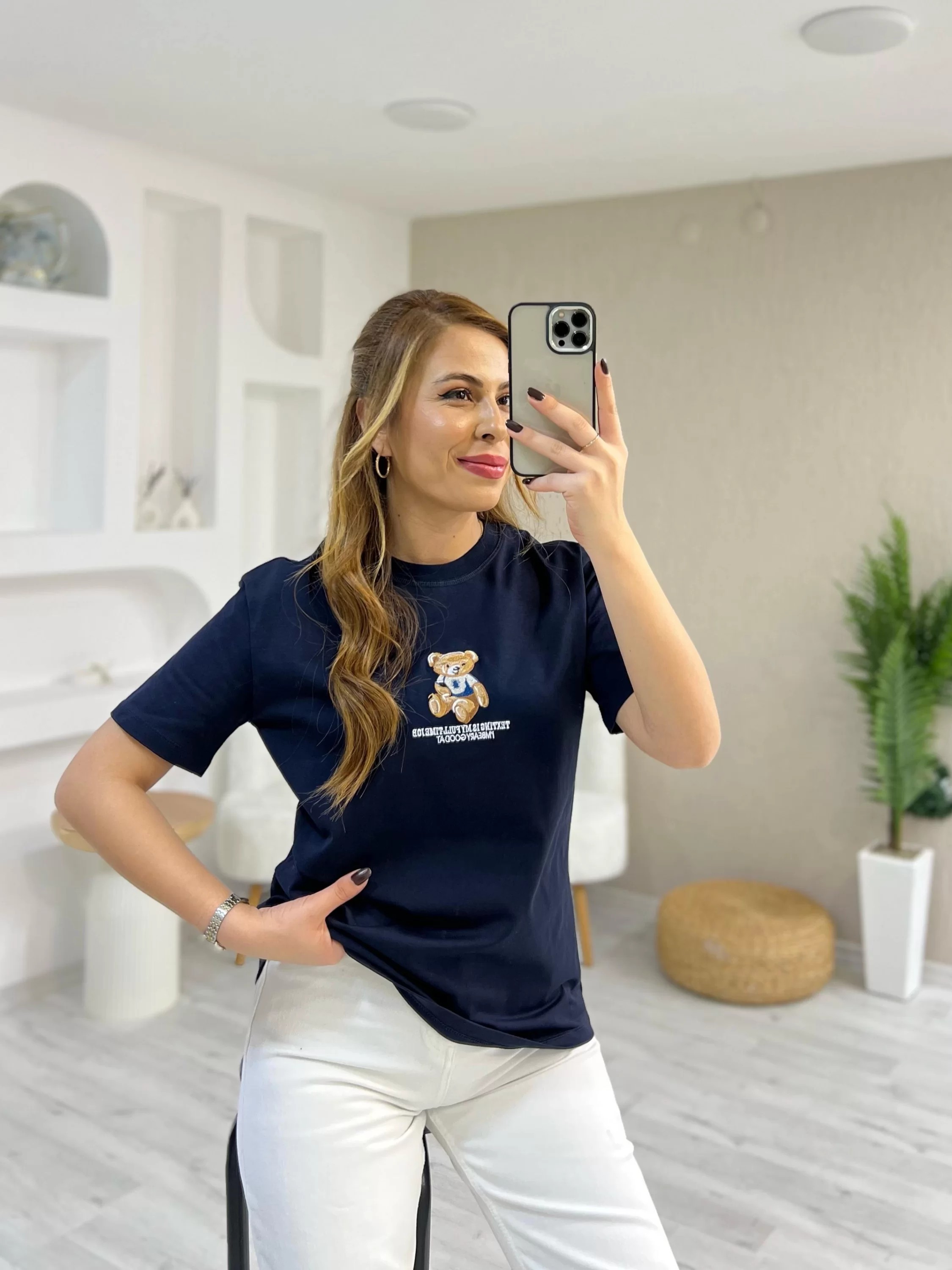Teddy Lacivert Tshirt