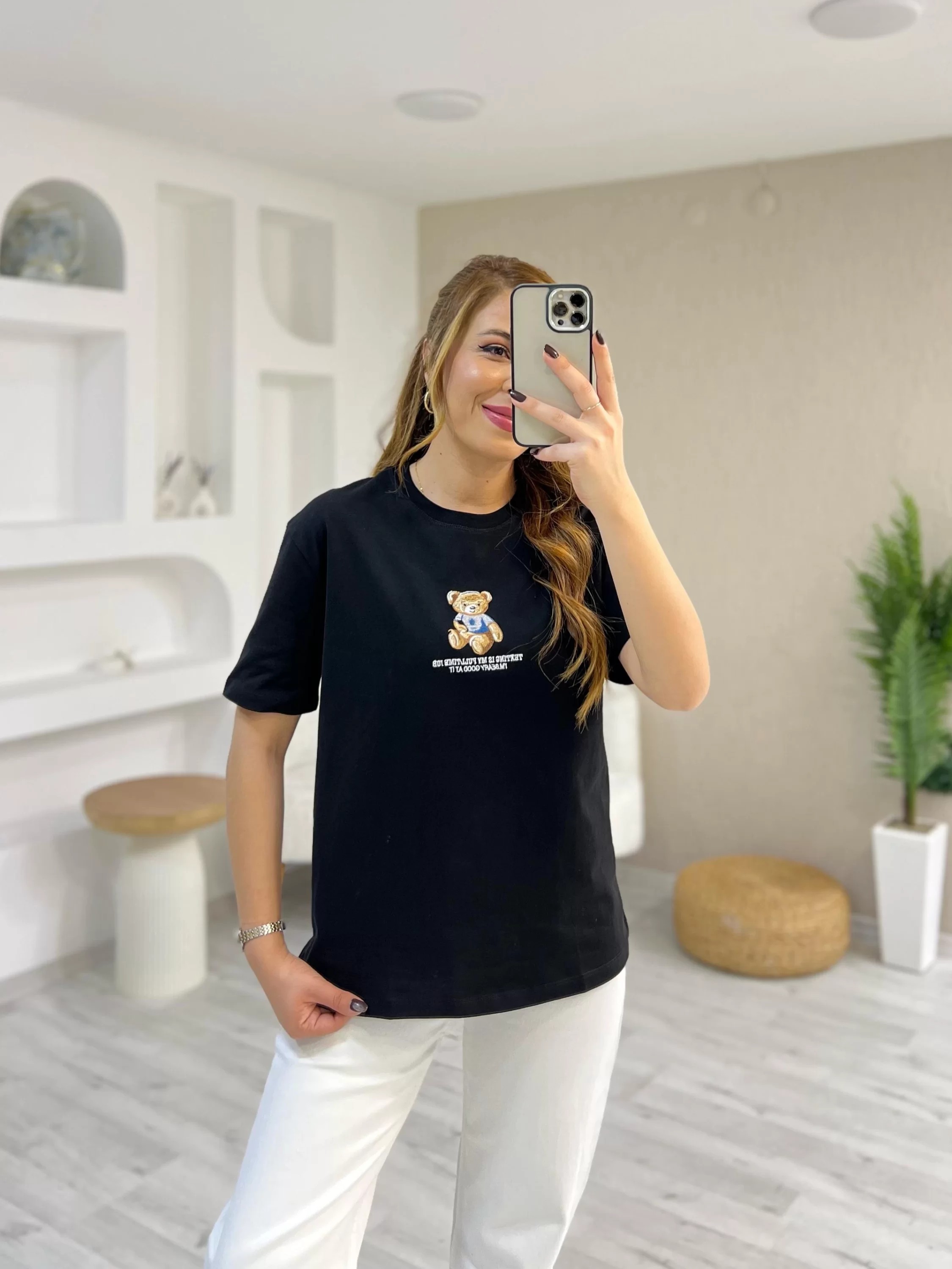 Teddy Siyah Tshirt