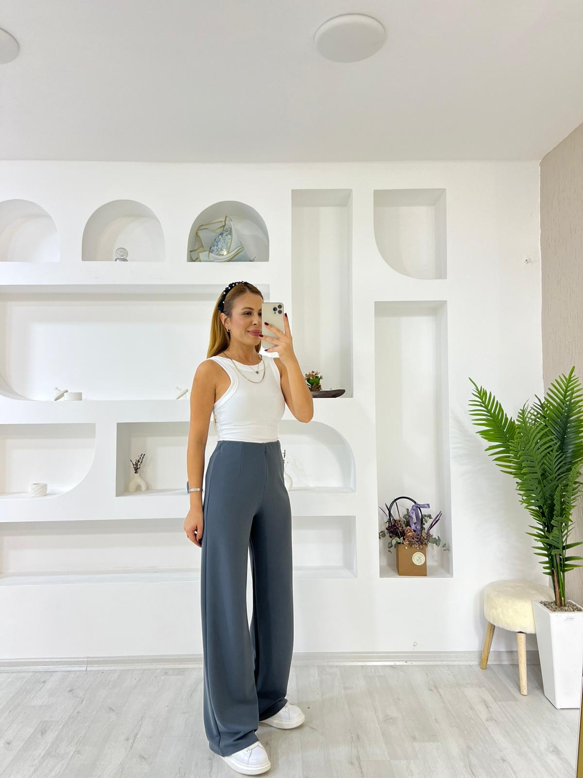 Kemersiz Palozzo Pantolon