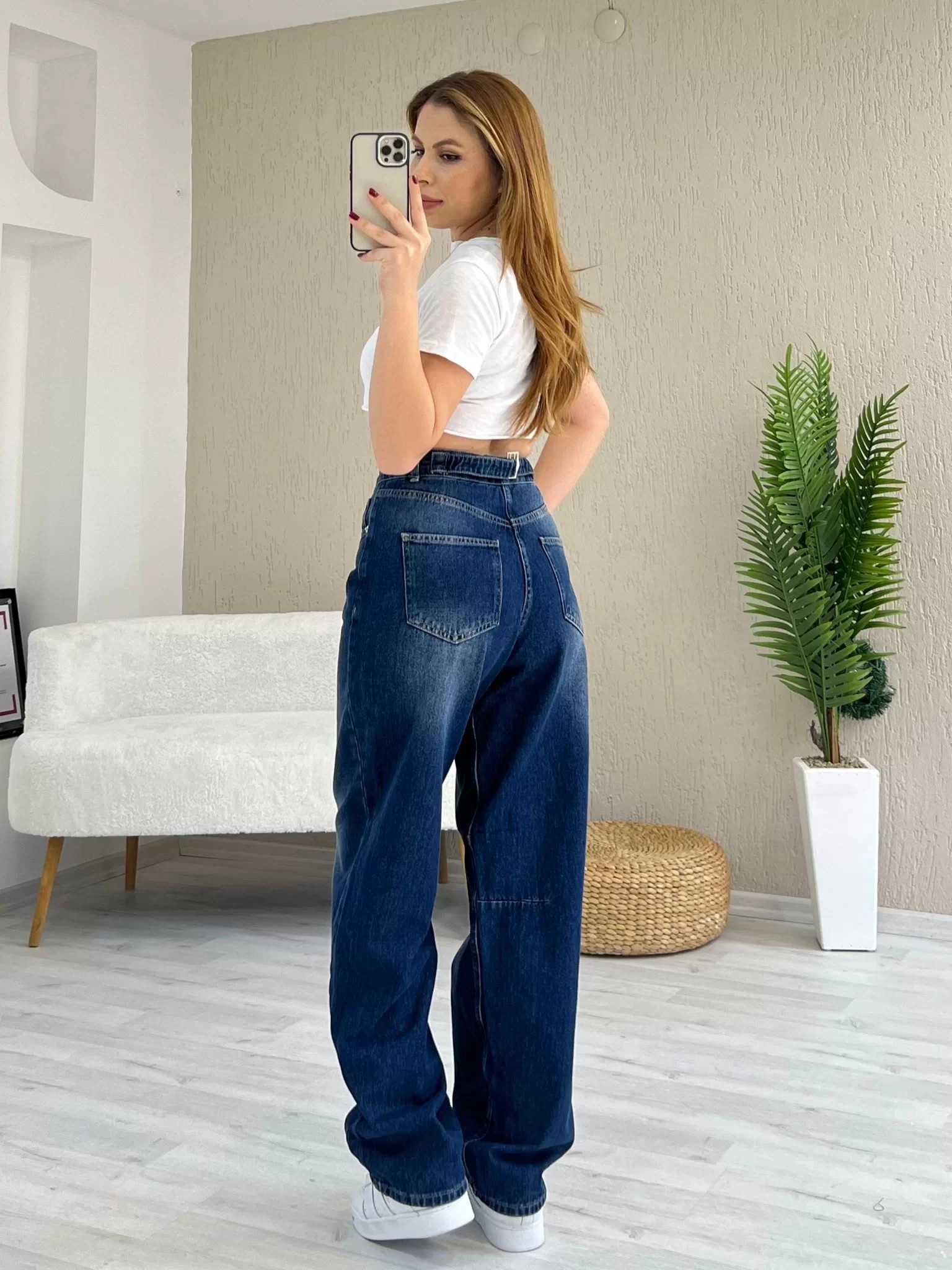 Baggy Mavi Kot Pantolon
